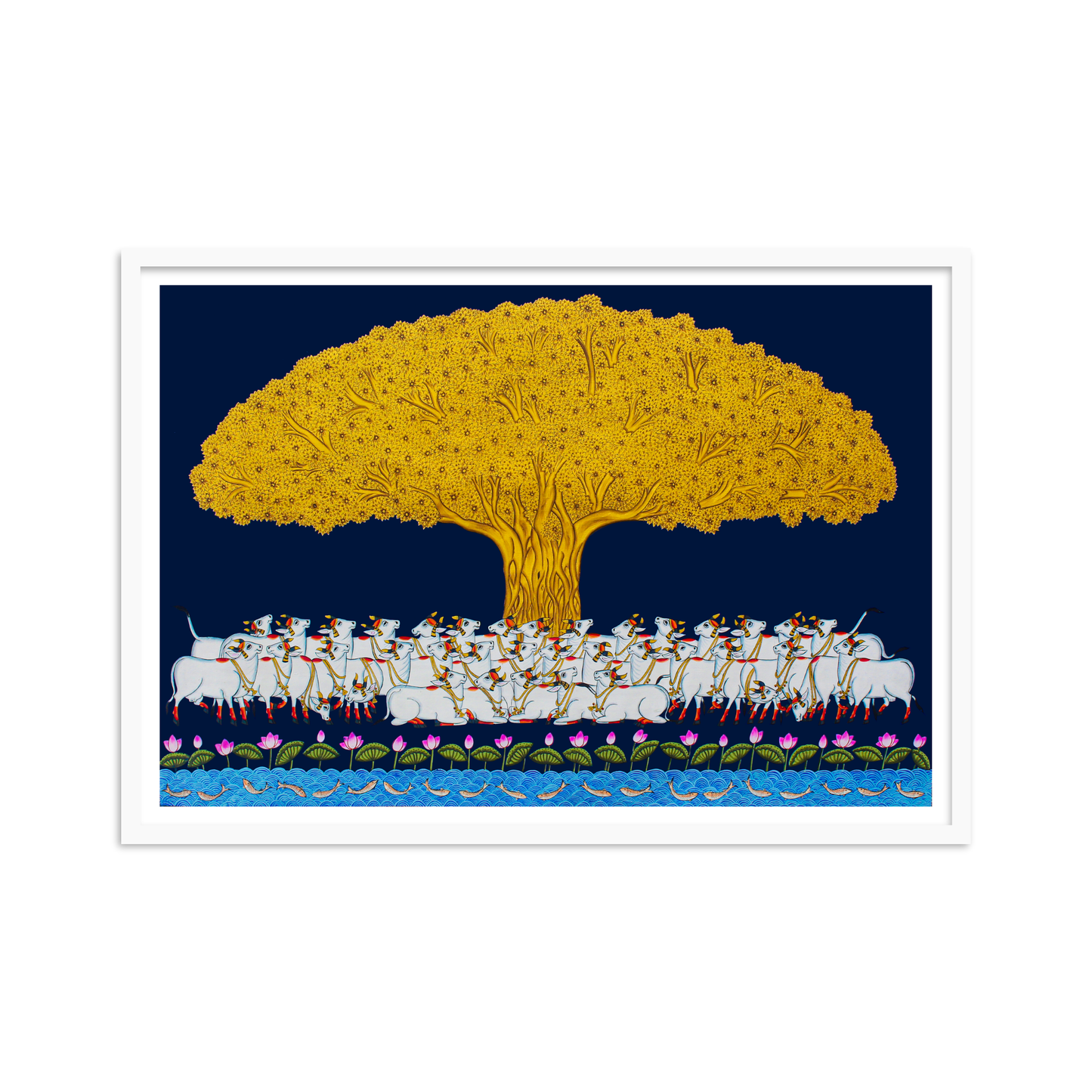 Kalpavriksha Tree of Life Vastu Pichwai Artwork – Pichwai Painting
