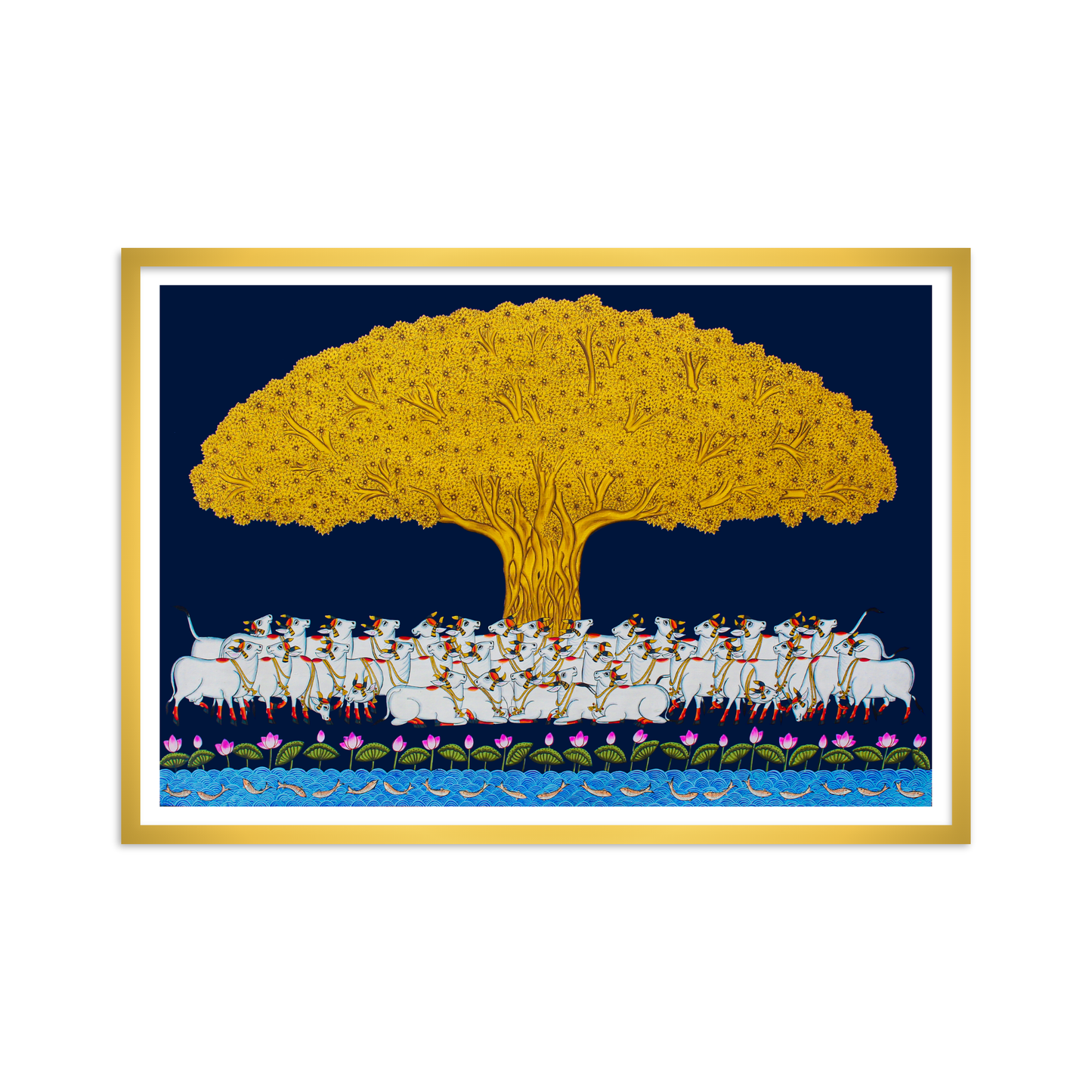 Kalpavriksha Tree of Life Vastu Pichwai Artwork – Pichwai Painting