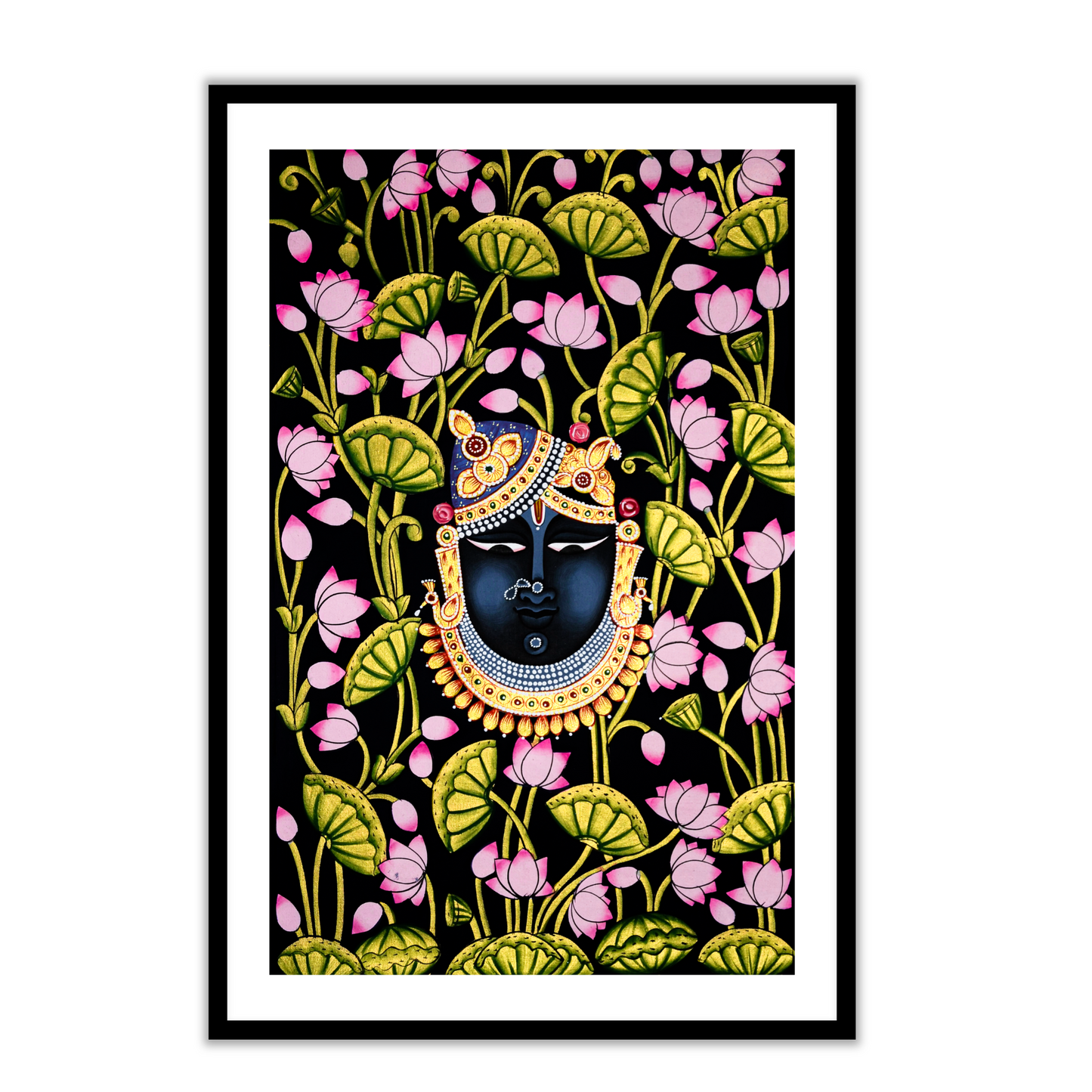 Shrinathji Mukh Pichwai Painting | Shreenathji (Shrinath Ji) Indian Art