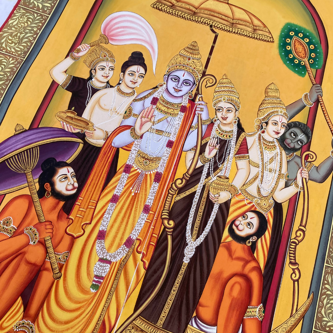 Ram Rajya | Lord Rama Wall Art Painting Print for Home Decor