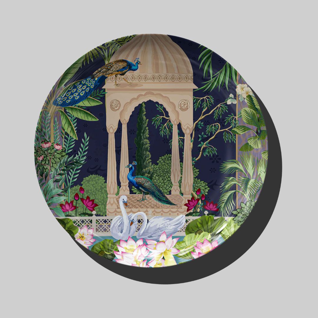 Twilight Garden Wall Decor Plate for Home Decor