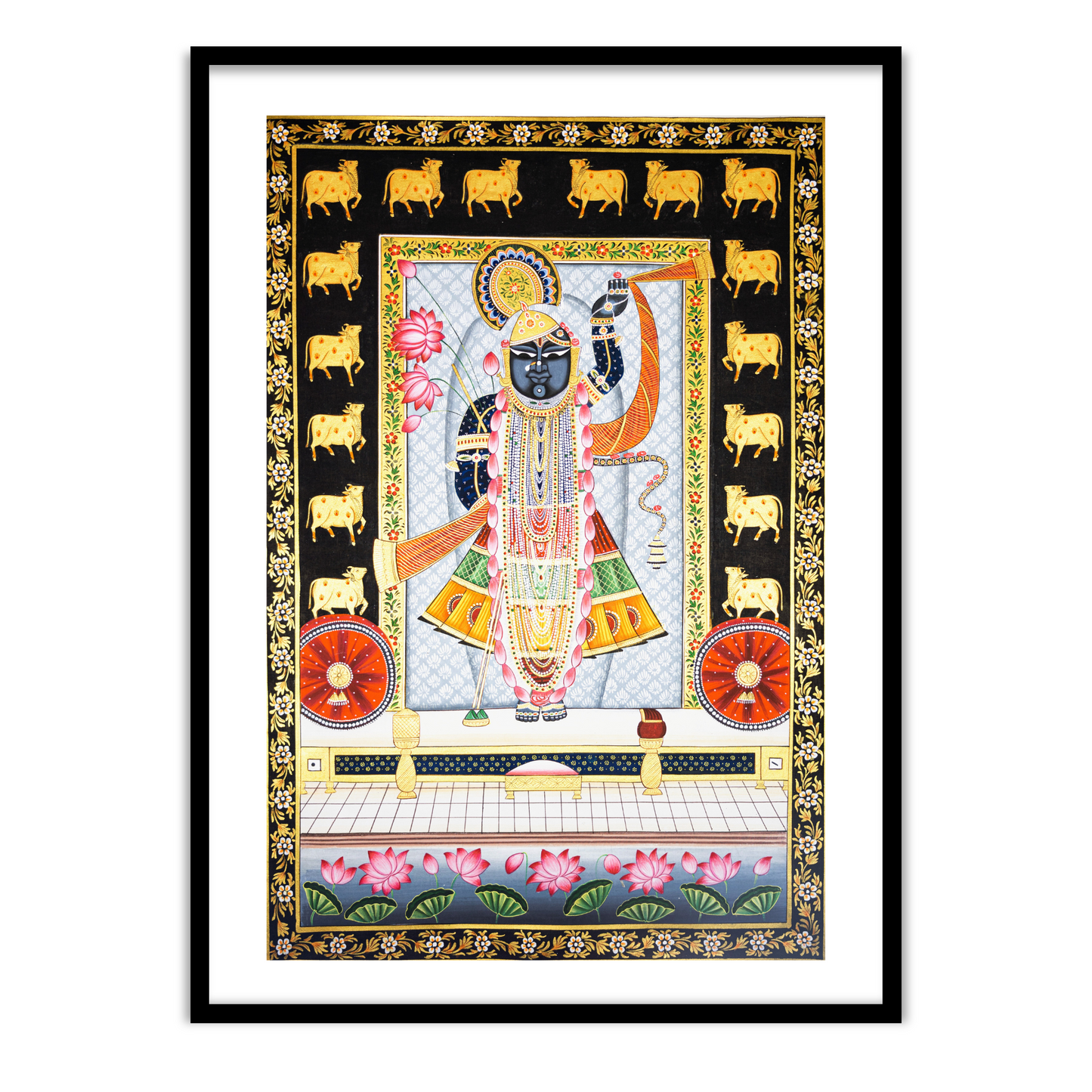 Shrinathji Pichwai Painting | Shreenathji(Shri krishna) Indian Art for Wall Decor