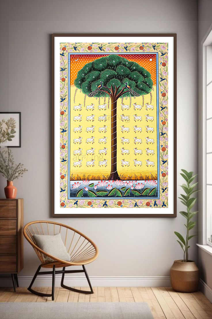 Tree of Life Pichwai Painting | Phad Indian Art for Wall Decor by The Atrang