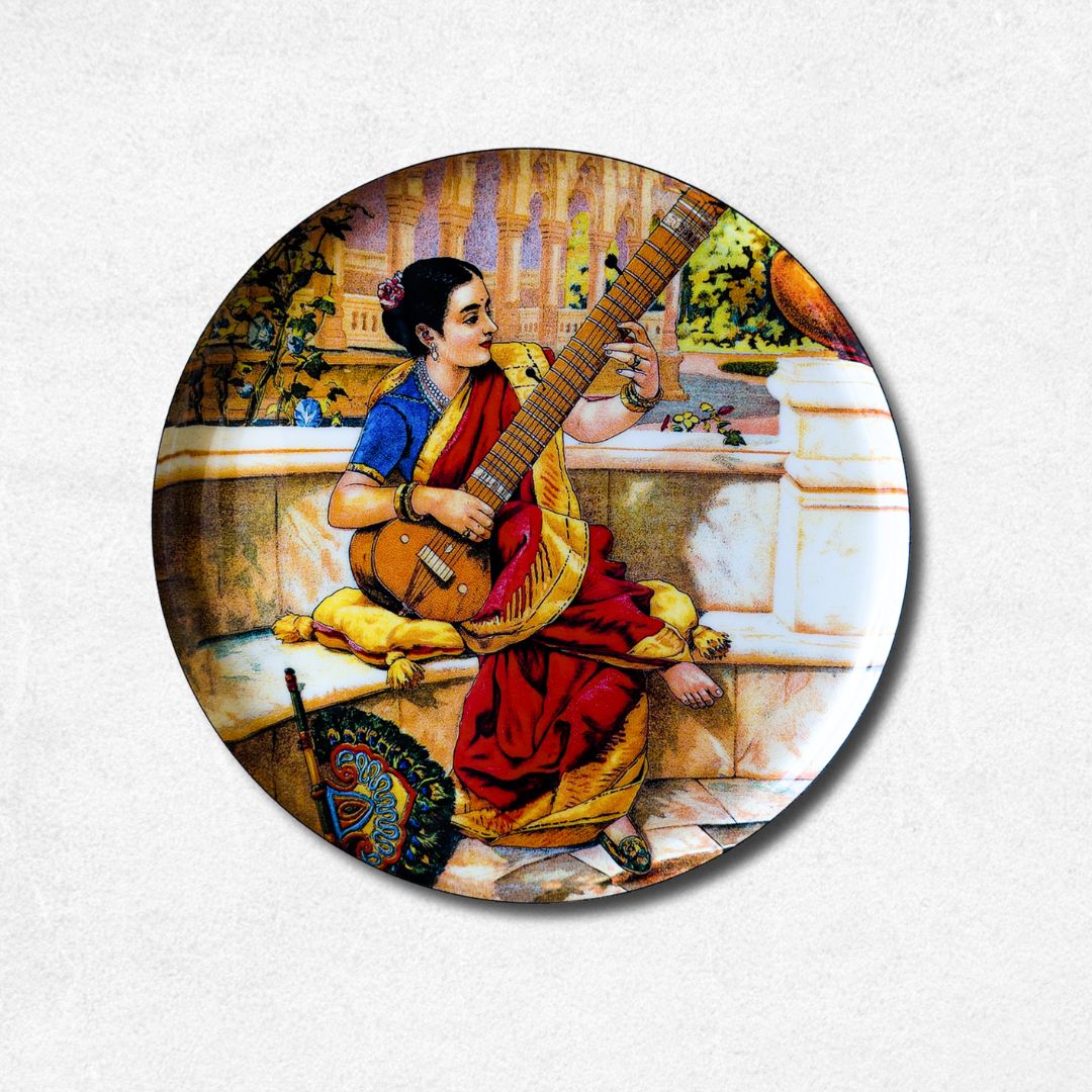 Women by Raja Ravi Varma | Premium Steel Wall Plates