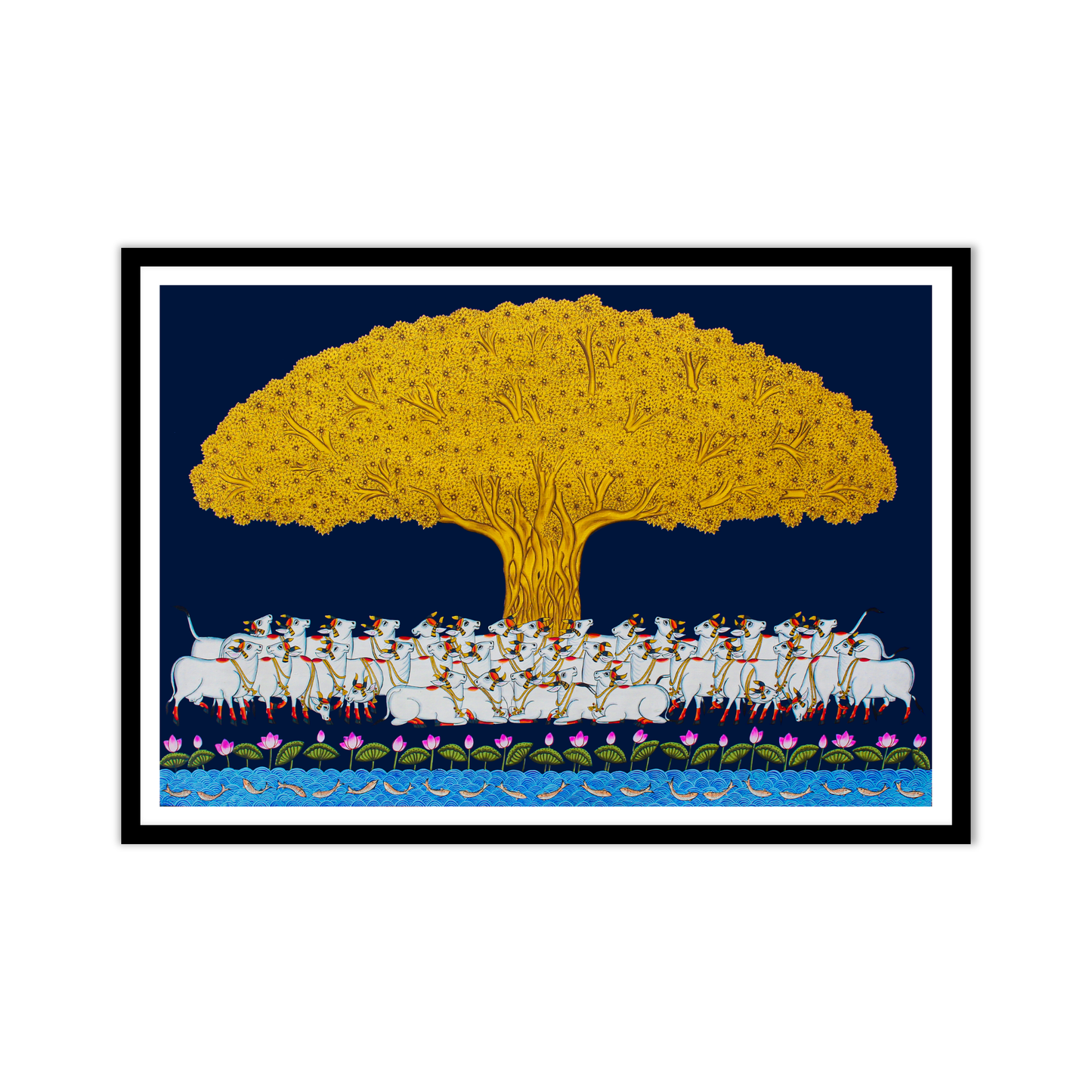 Kalpavriksha Tree of Life Vastu Pichwai Artwork – Pichwai Painting