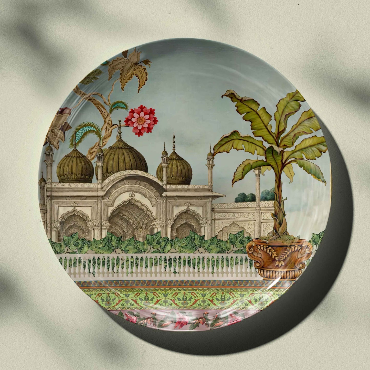 Royal Garden Vista Wall Decor Plate for Home Decor
