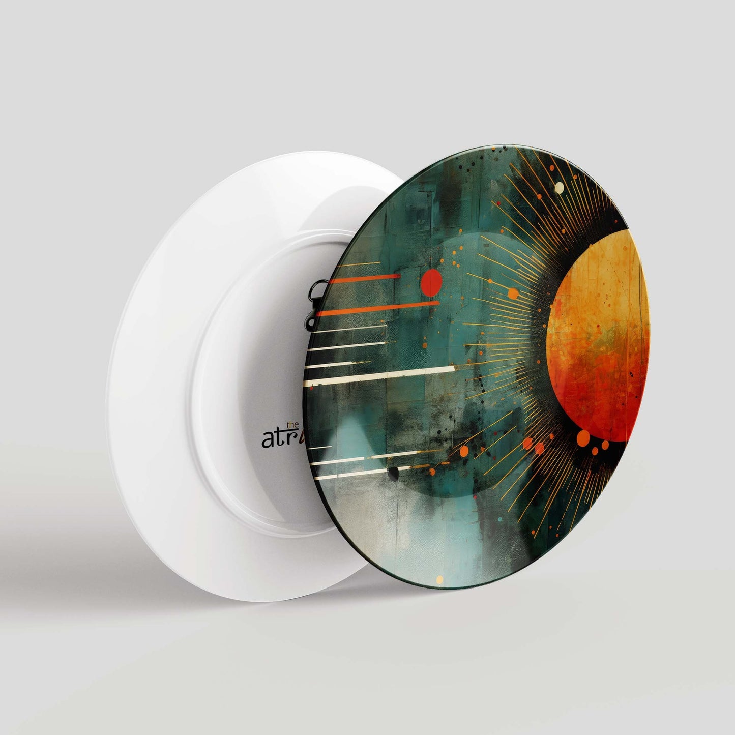 Abstract Texture Tactile Ceramic Plate for Home Wall Decor