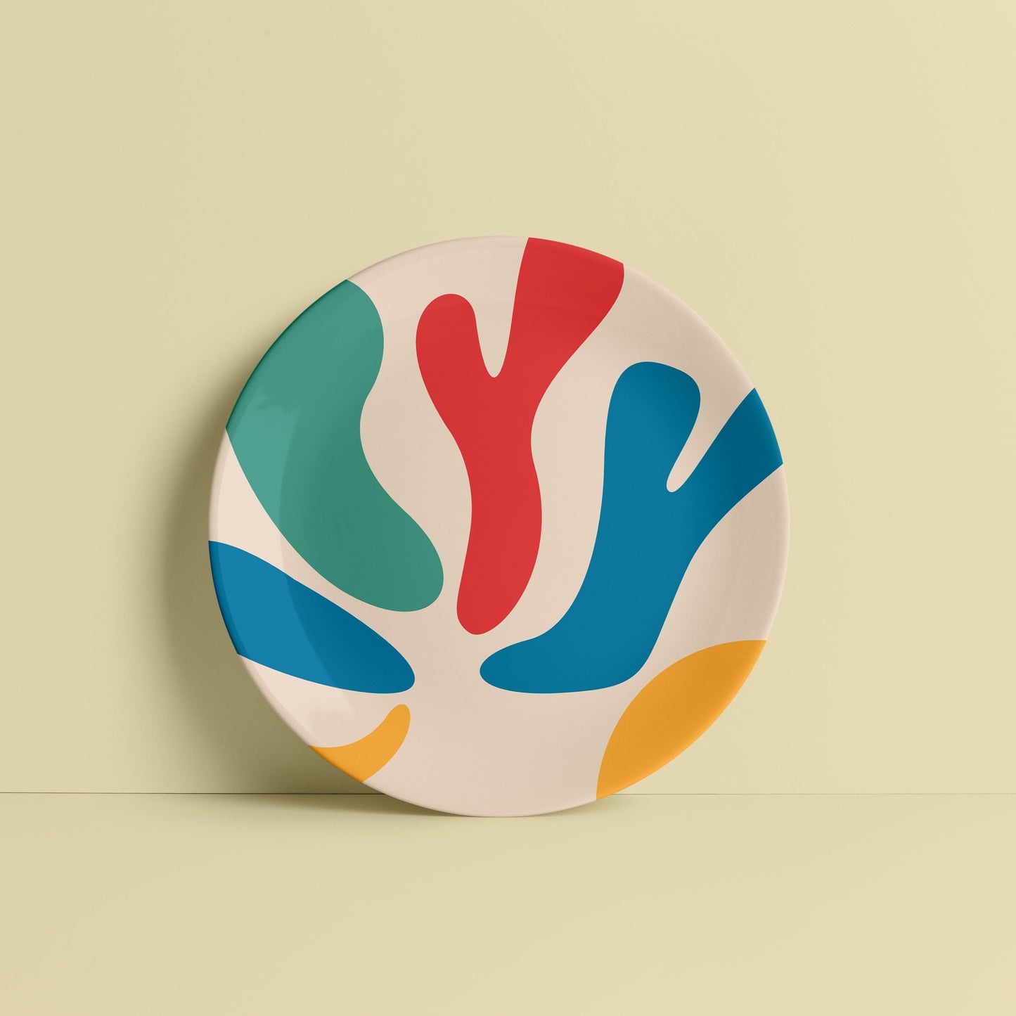 Matisse Inspired Ceramic Wall Plate for Home Decor