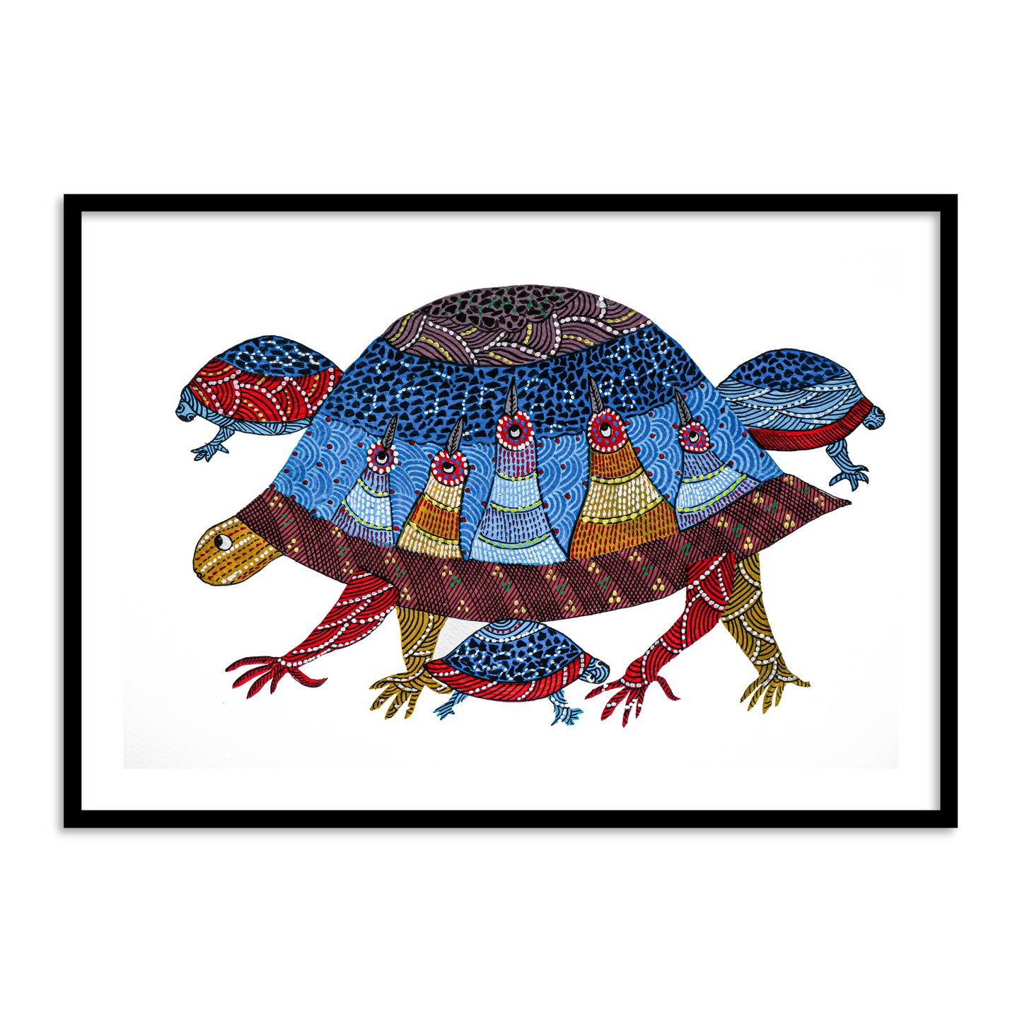 Set of 3- Gond Art VI