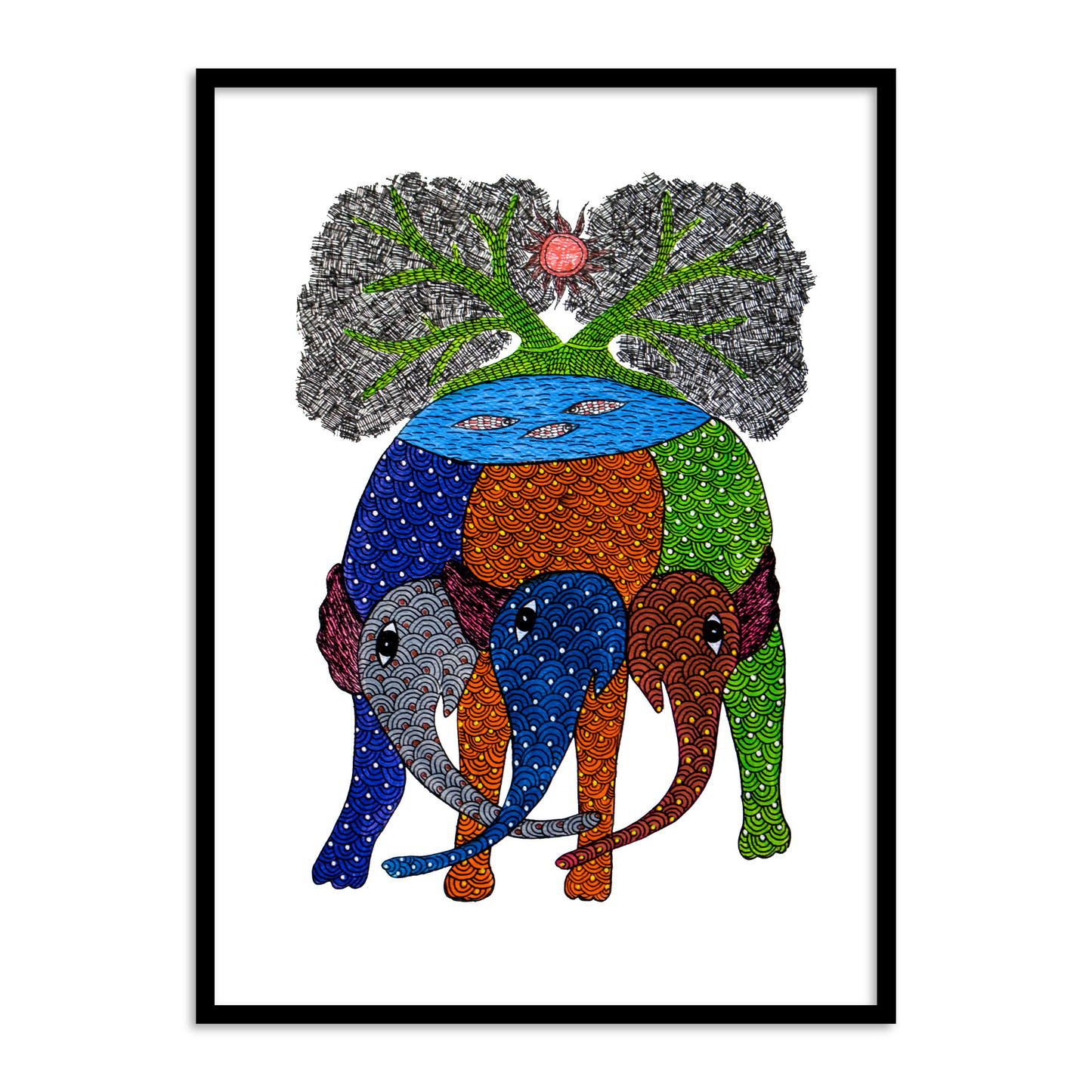 Set of 2 - Gond Art I