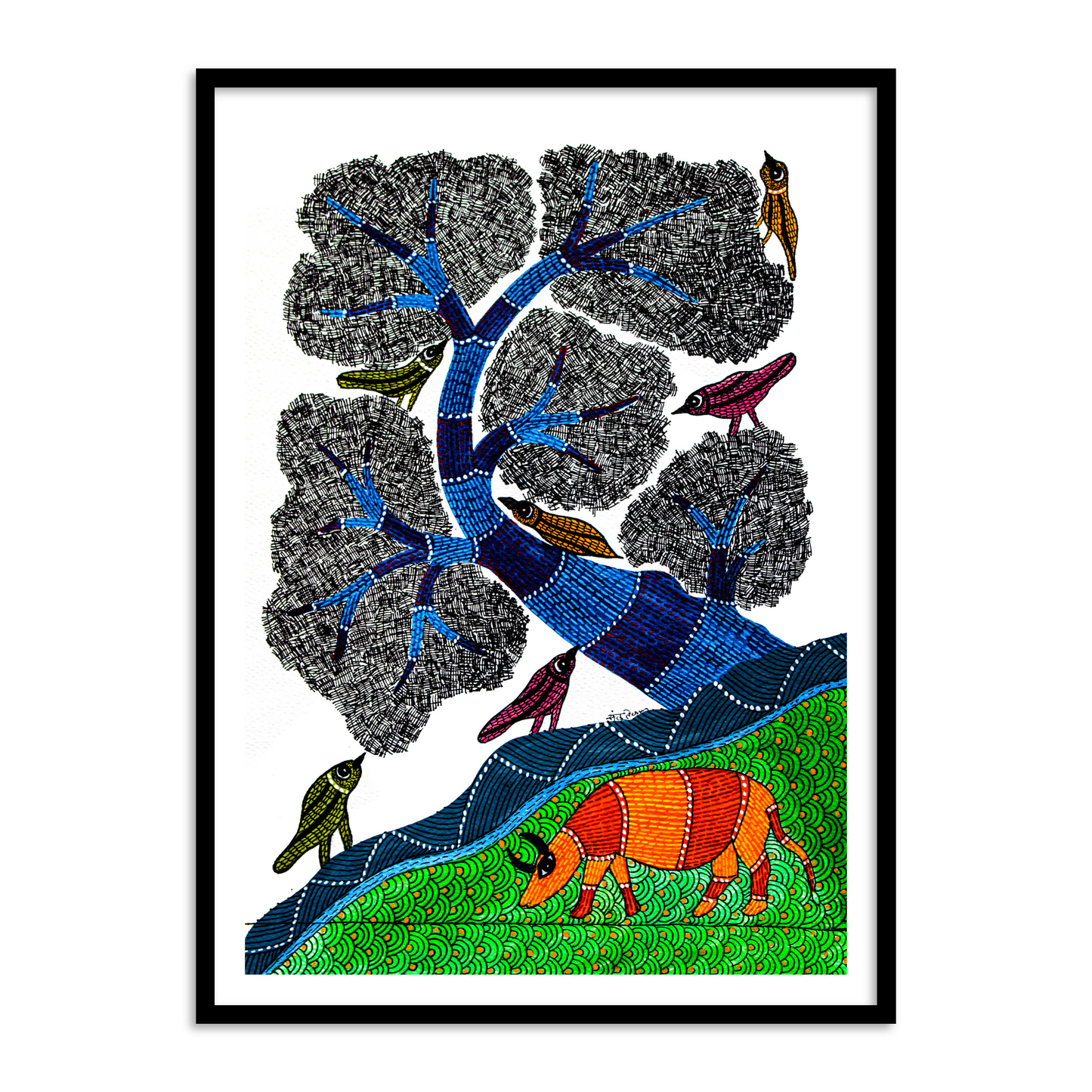 Set of 2 - Gond Art I