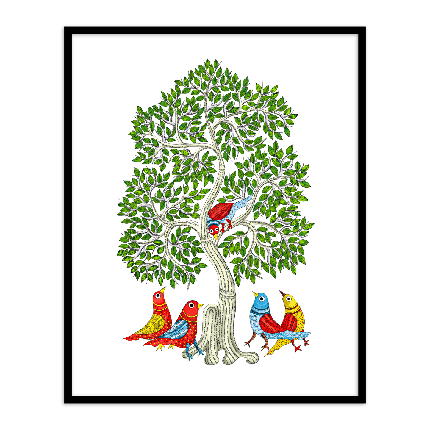 Set of 3- Gond Art II