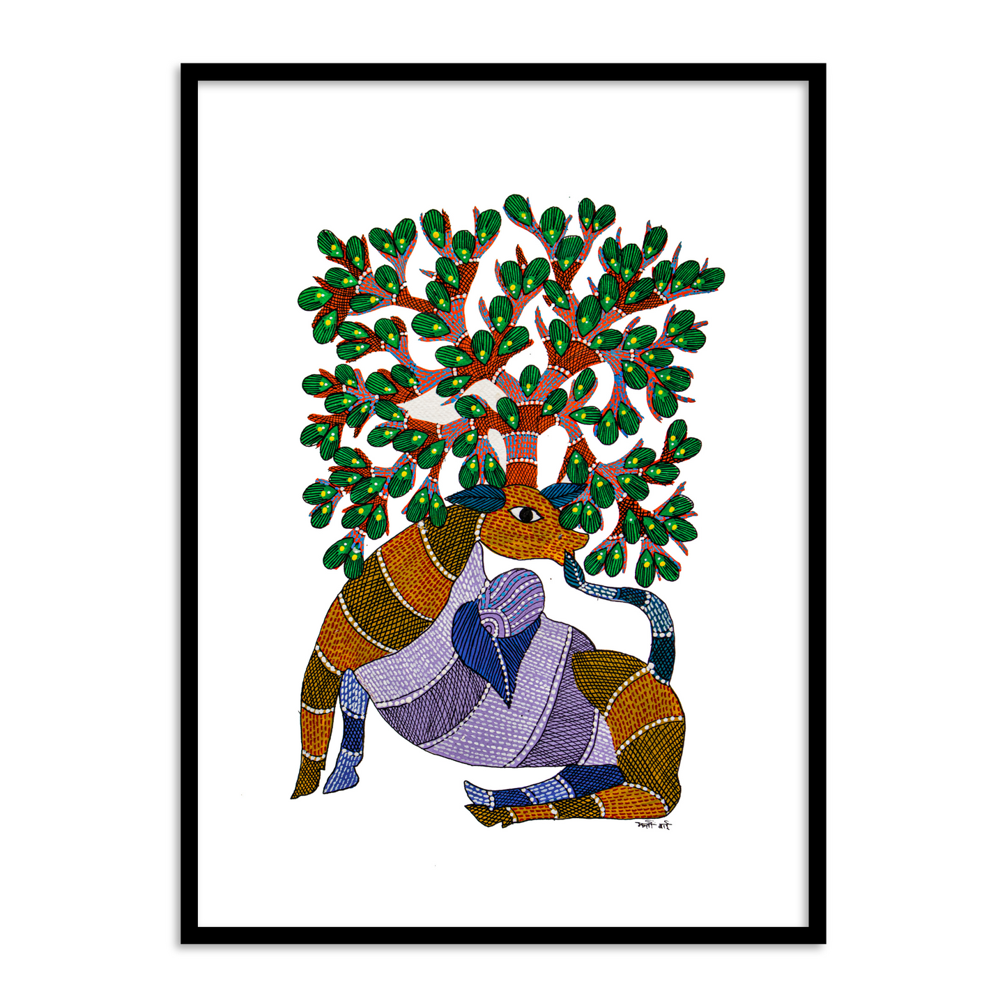 Set of 3- Gond Art I