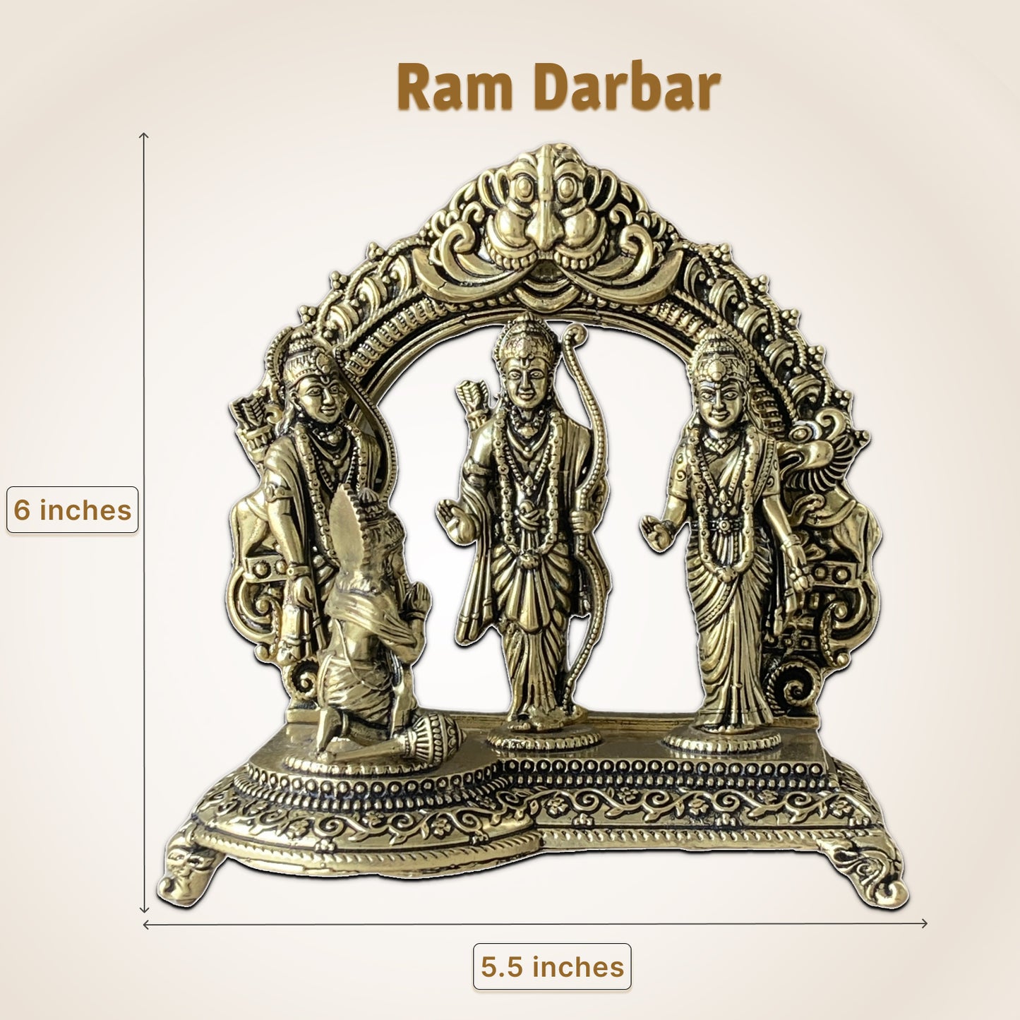 Ram Darbar Brass Idol – Peace, Harmony & Protection