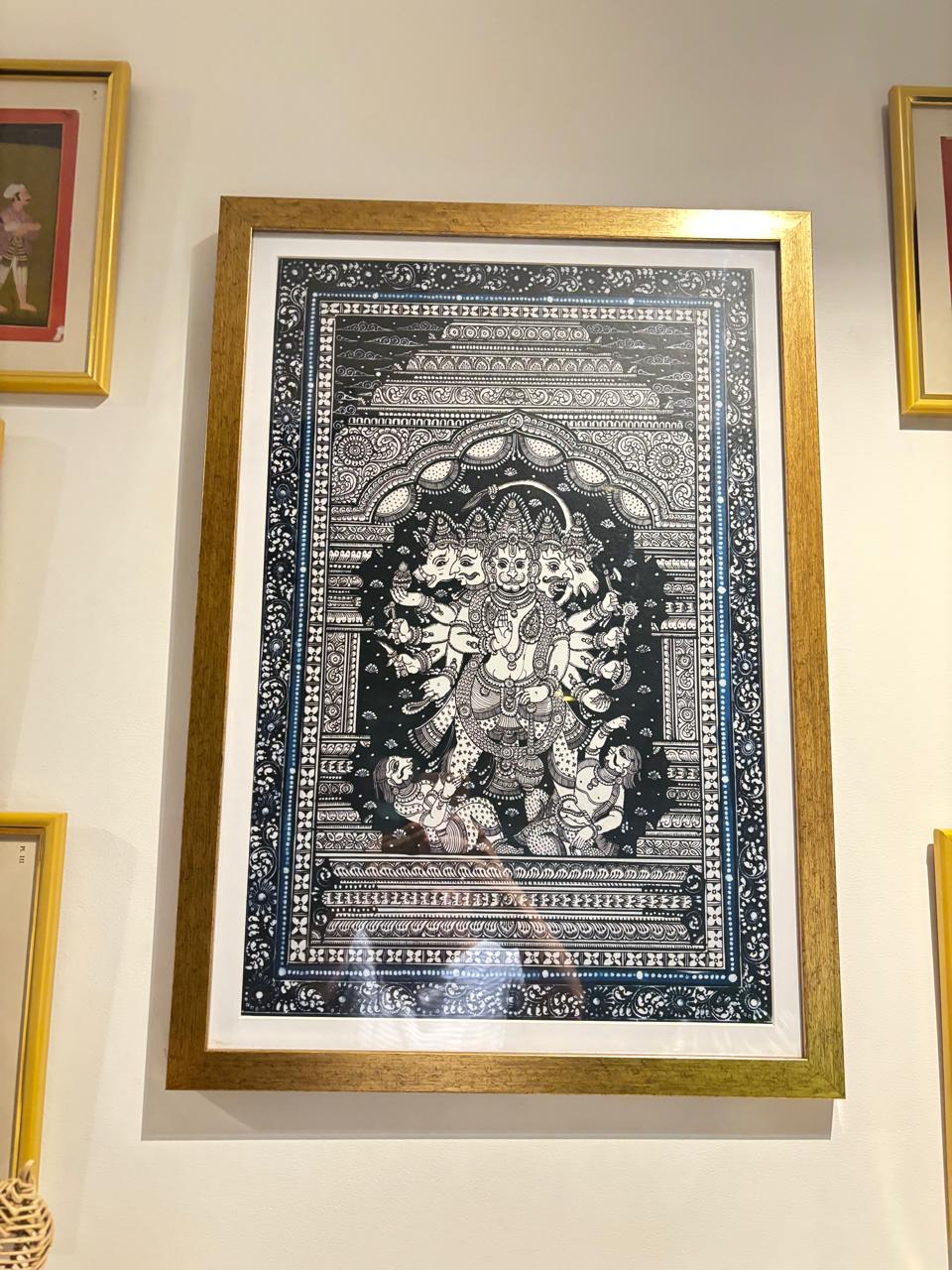 Panchmukhi Hanumanji Vastu Painting Wall Art for Home Decor