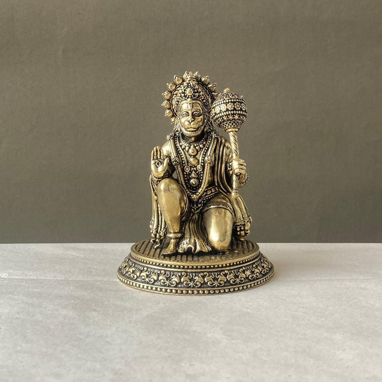 Divine Hanumanji Brass Idol – For Strength & Protection
