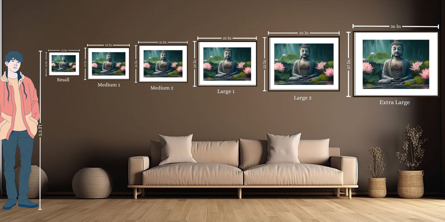 Krishna Playing Flute under a Tree | Pichwai Indian Framed Wall Art - The Atrang