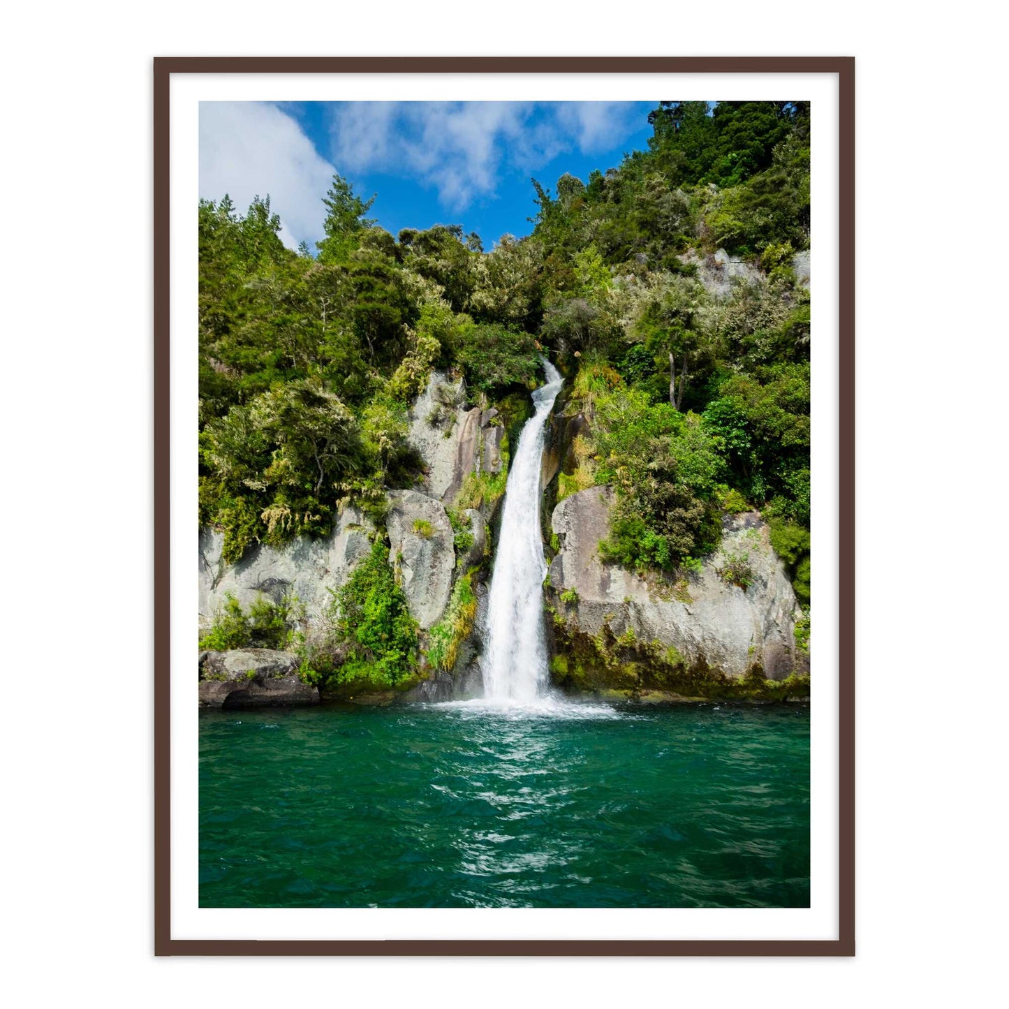 Beautiful Waterfall Scenery with Sky Vastu Painting for Wall Decor