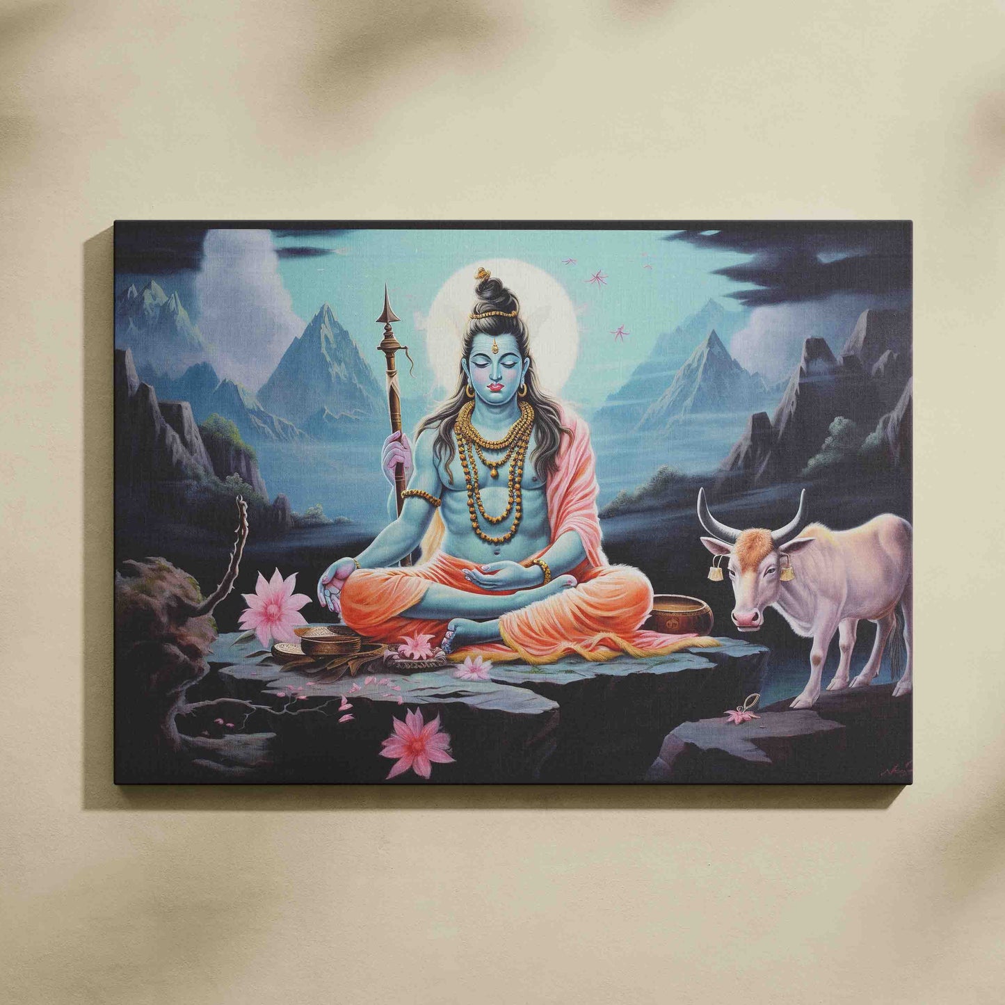 Shiv Shankar Vastu Painting for Home Wall Decor