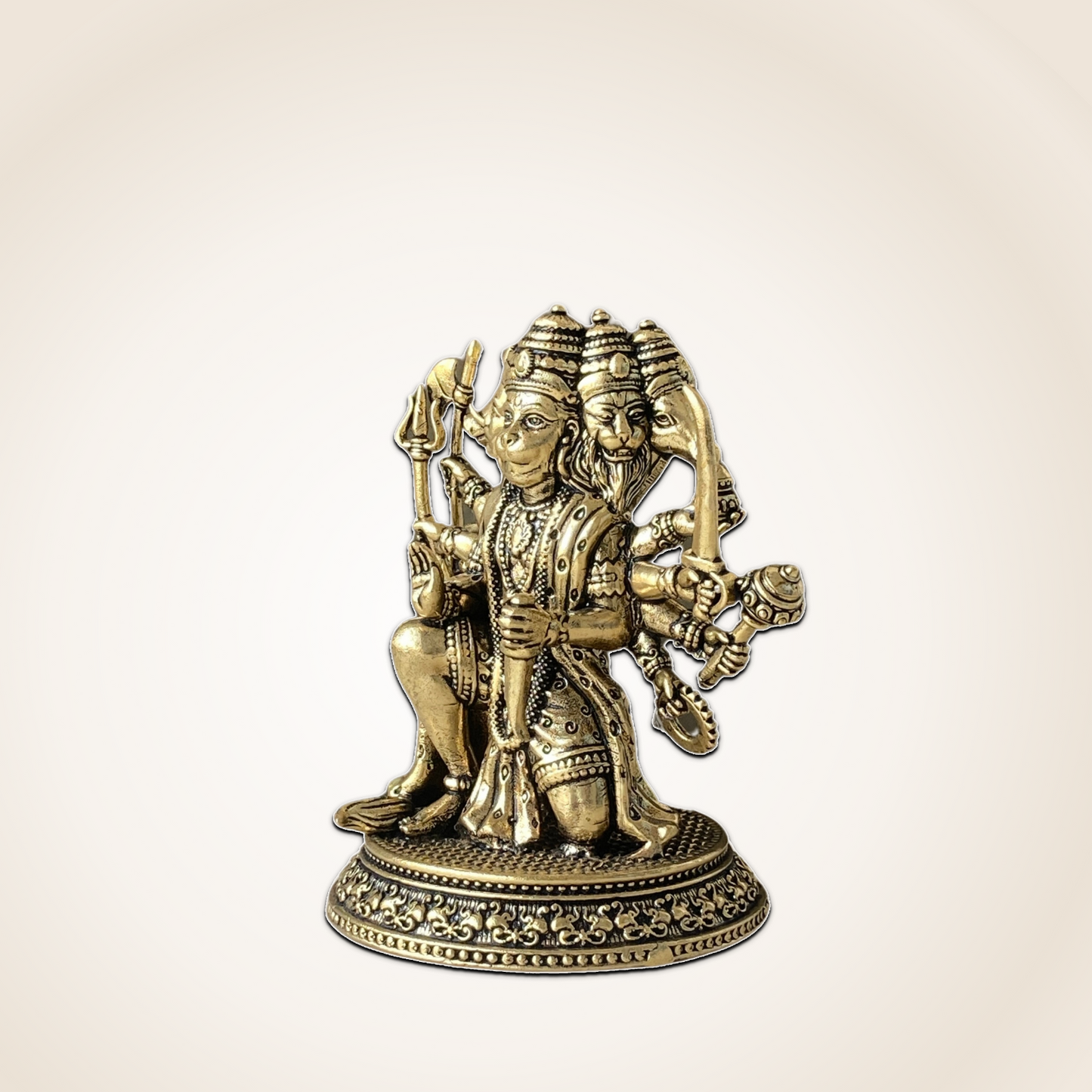 Panchmukhi Hanuman Brass Idol - For Protection & Power