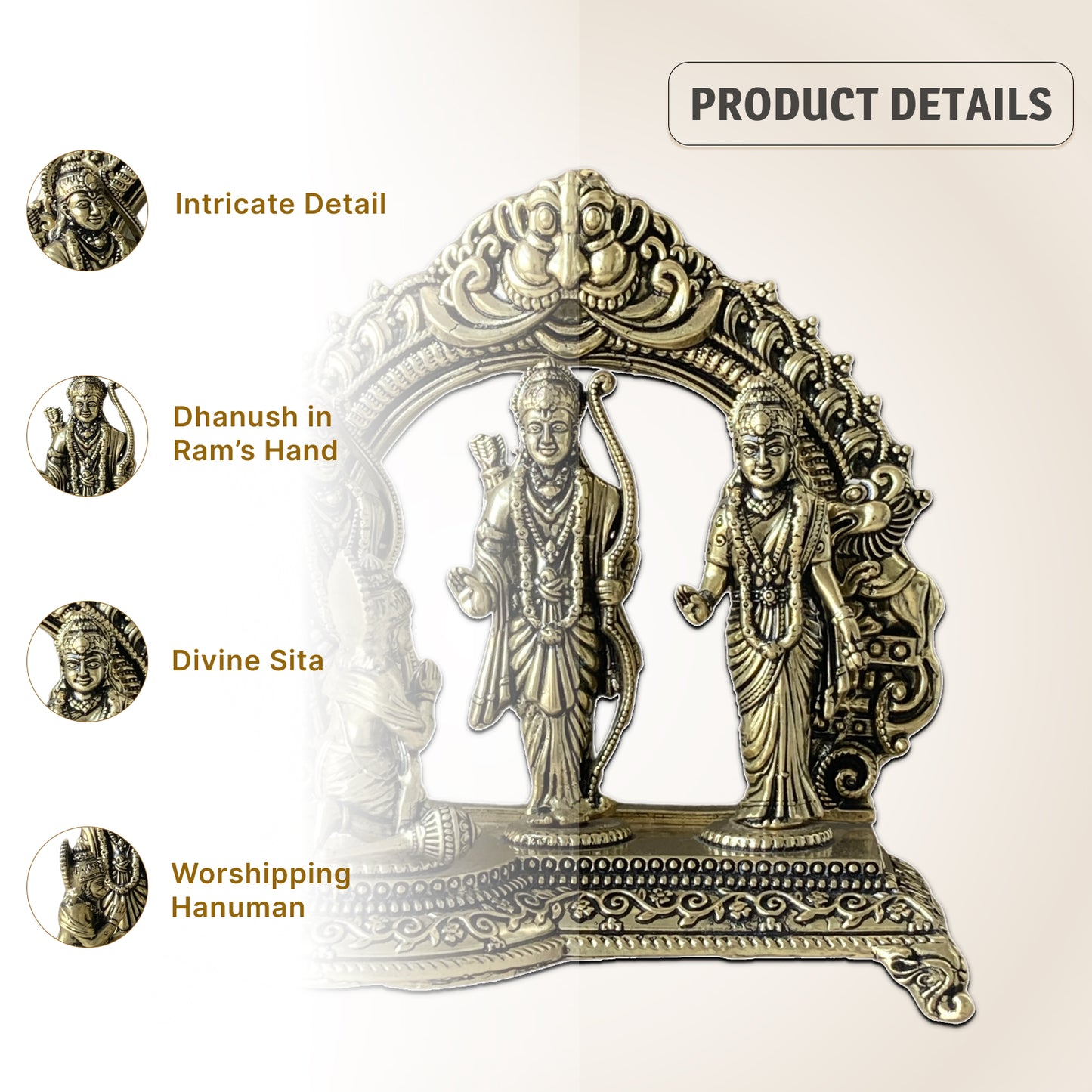 Ram Darbar Brass Idol – Peace, Harmony & Protection