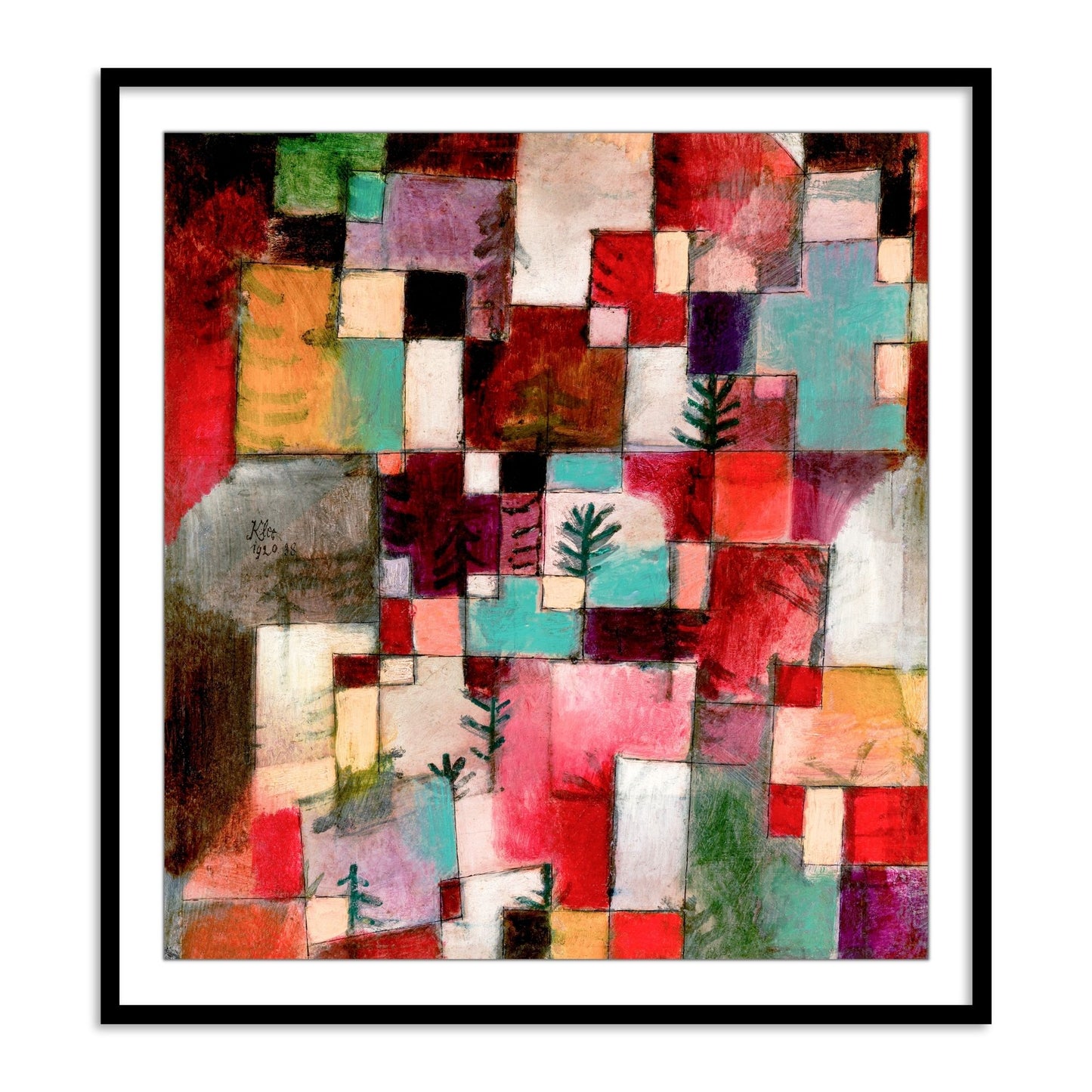 Red green and Violet–Yellow Rhythms by Paul Klee - The Atrang