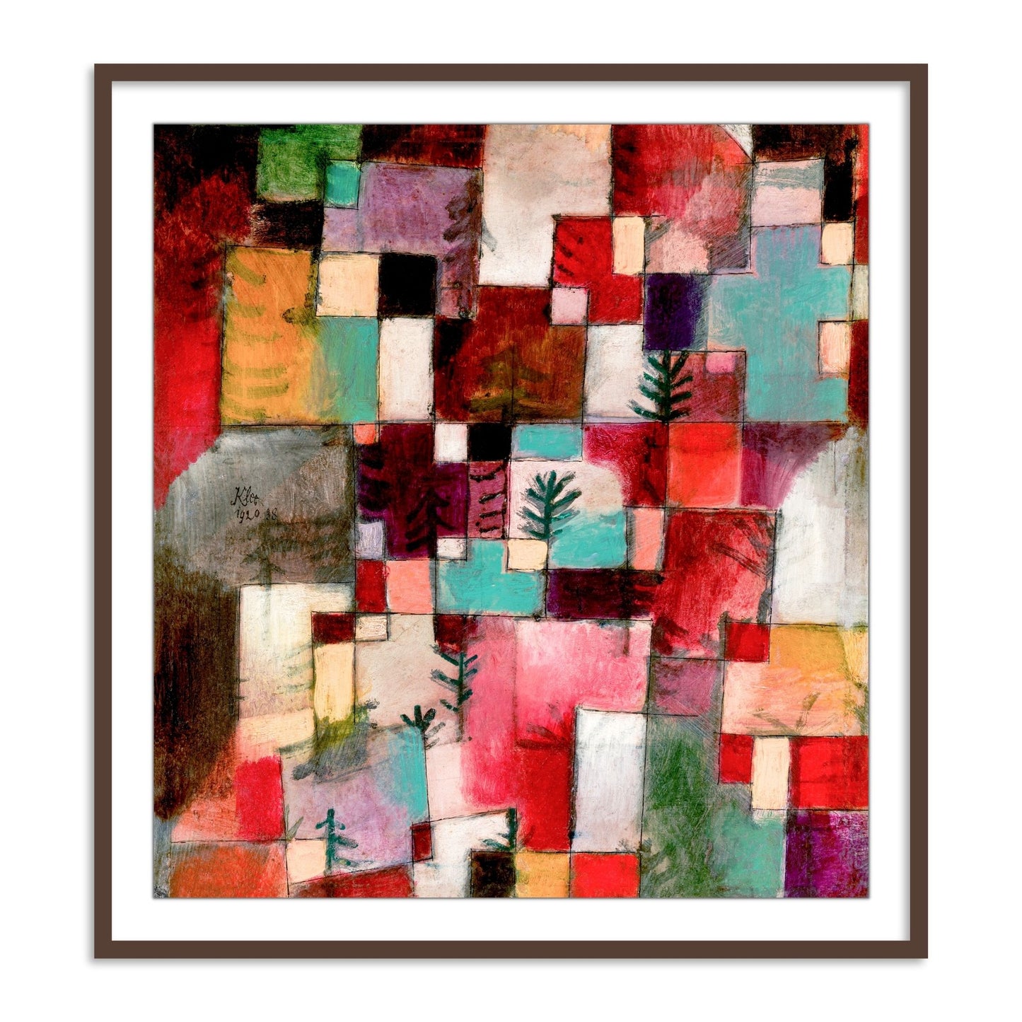 Red green and Violet–Yellow Rhythms by Paul Klee - The Atrang