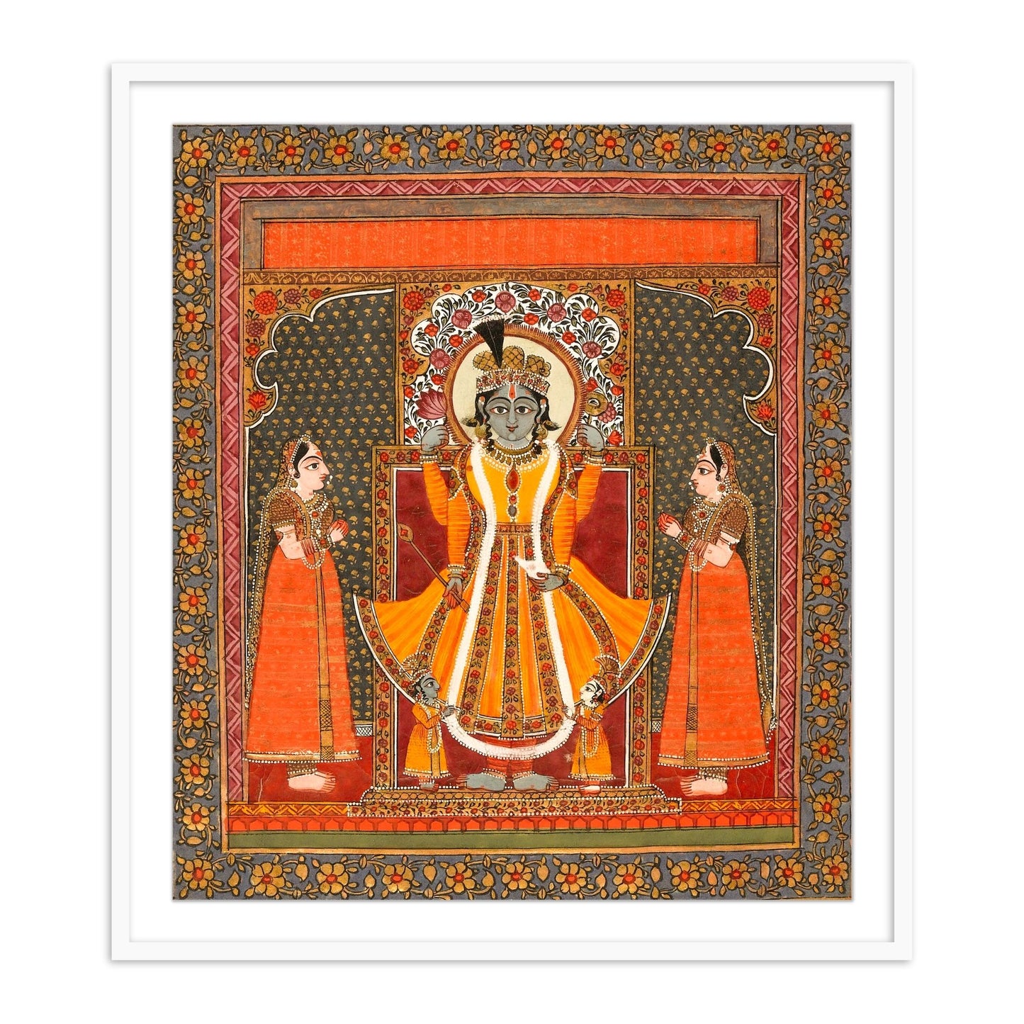 Vishnu Framed Art Painting for Home Wall Art - The Atrang