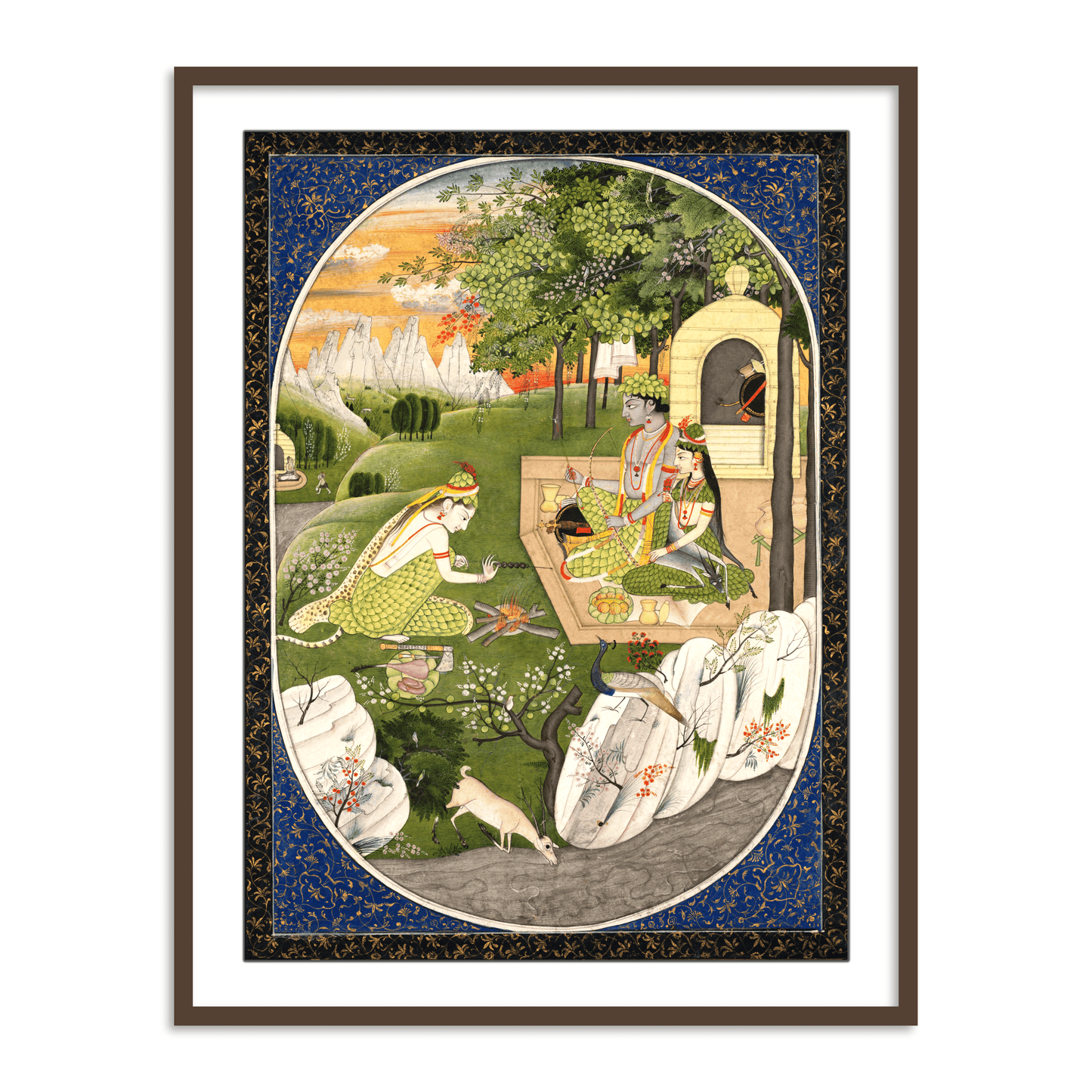 Rama, Sita and Lakshmana Wall Art for Home Decor - The Atrang