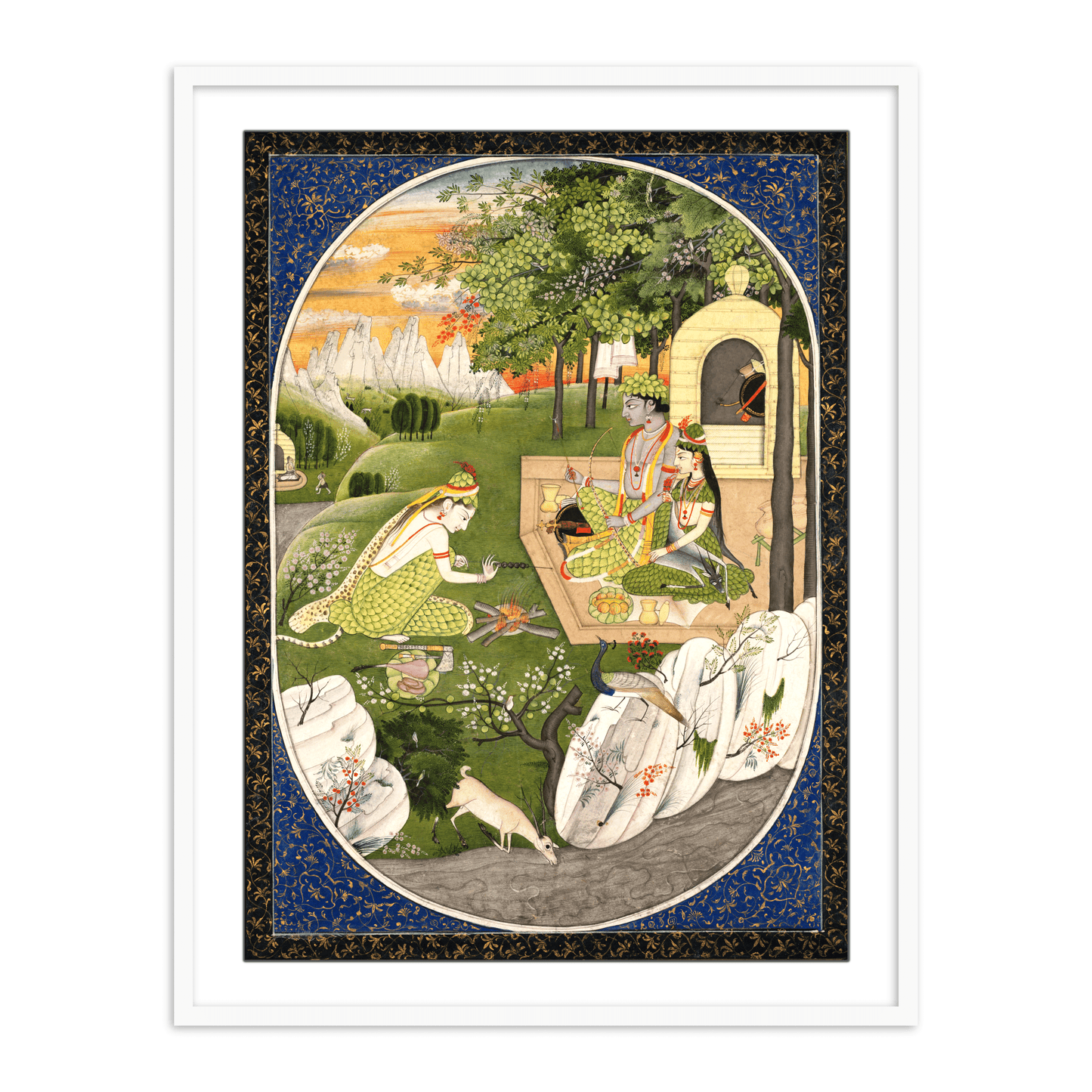 Rama, Sita and Lakshmana Wall Art for Home Decor - The Atrang