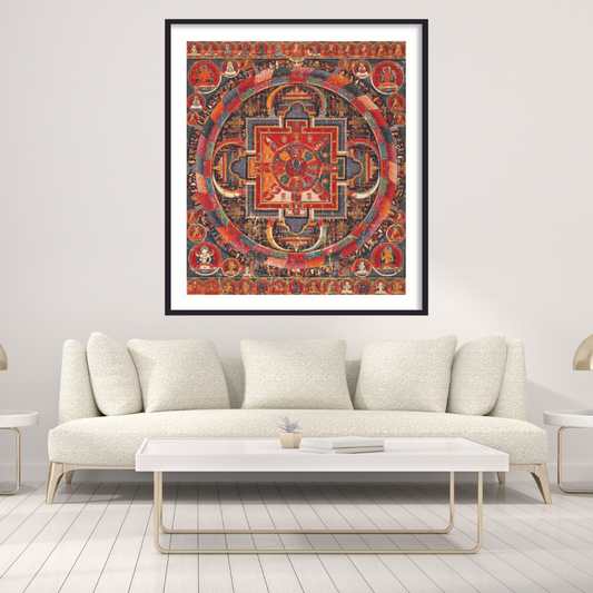 Mandala Buddha Painting Tibetan Art for Home Decor Online - The Atrang