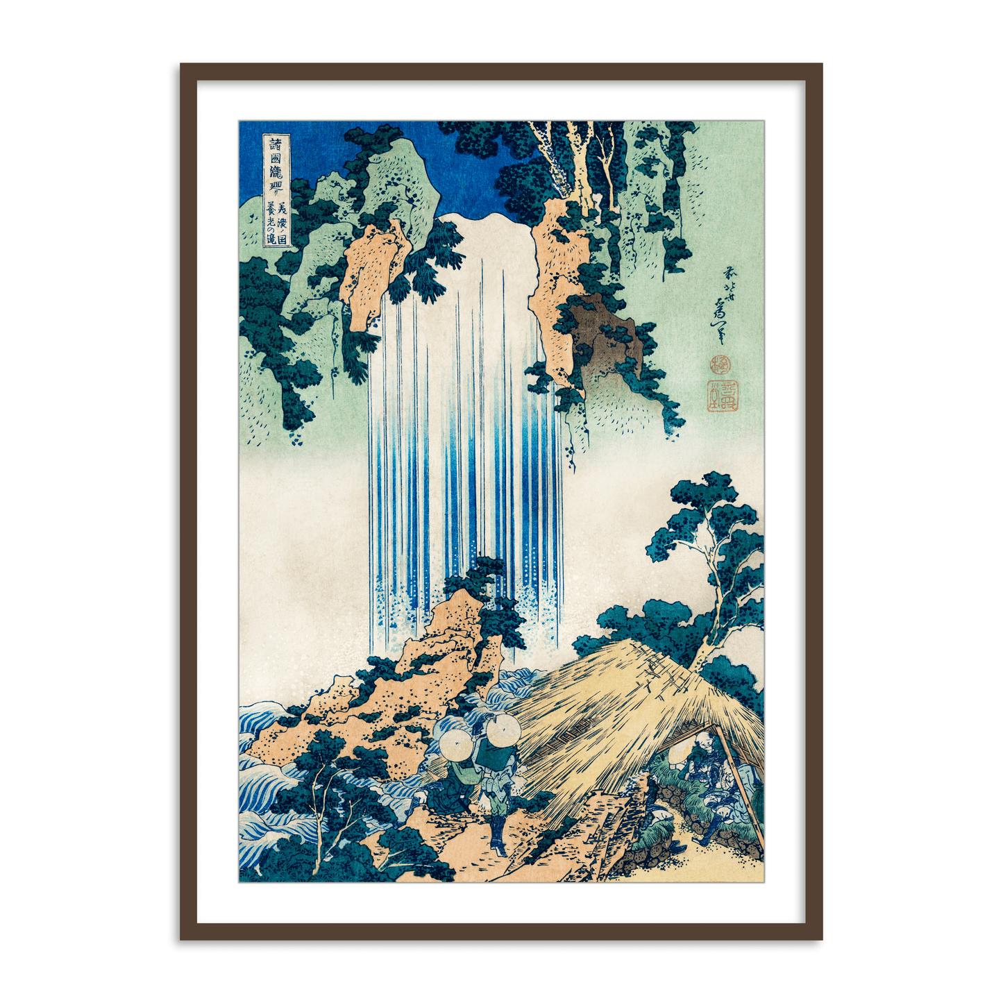Yoro Waterfall in Mino Province by Katsushika Hokusai