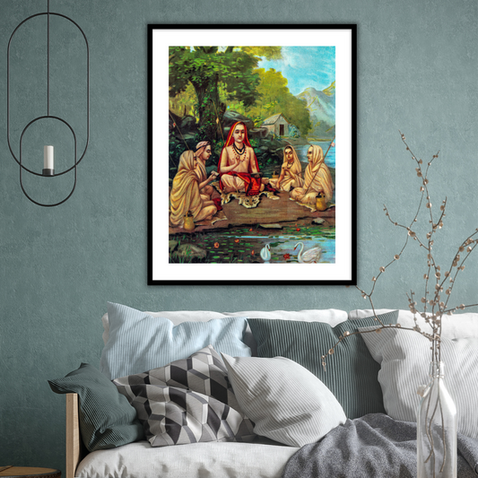Adi Shankaracharya by Raja Ravi Varma | Wall Art Painting