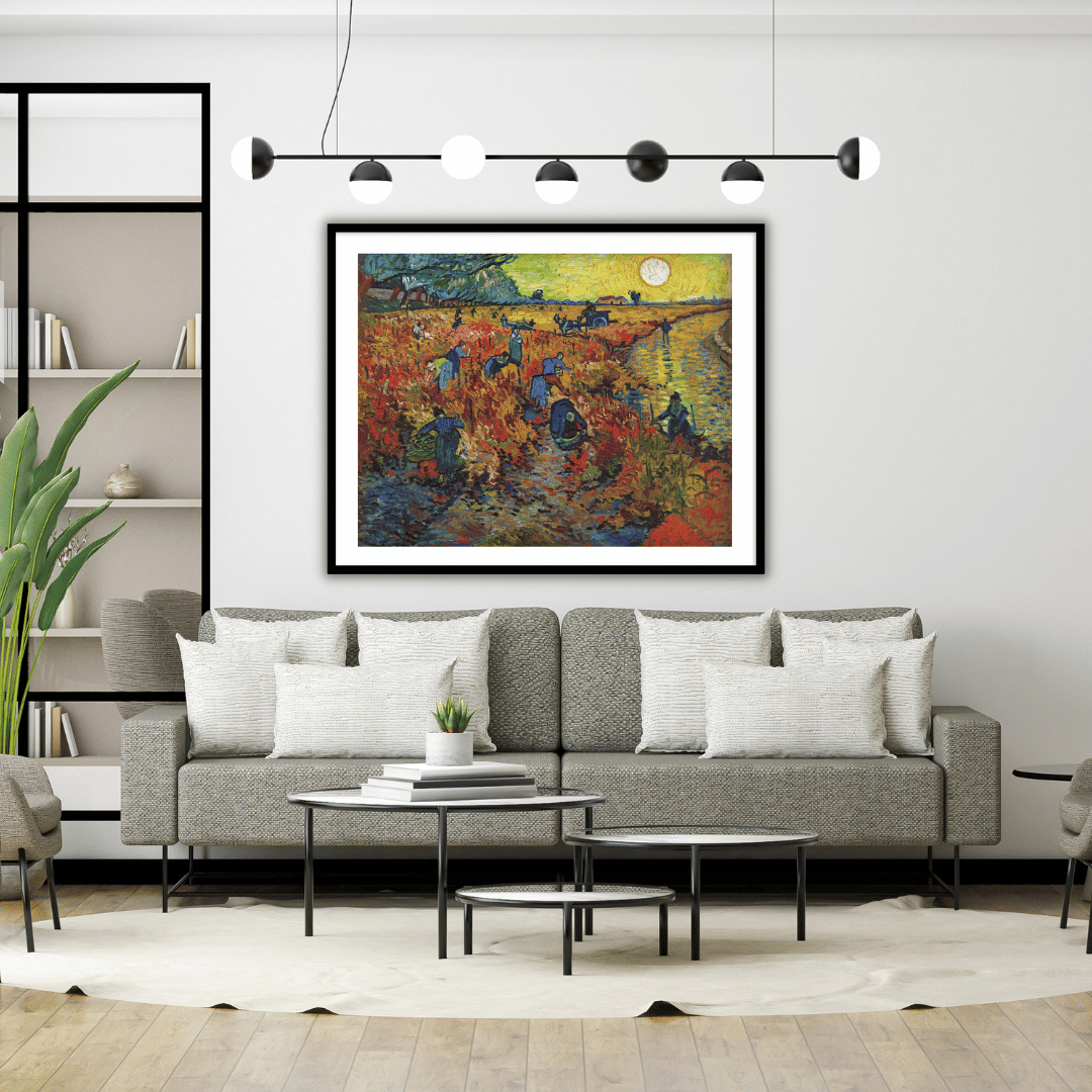 The Red Vineyard by Vincent Van Gogh Famous Painting Wall Art