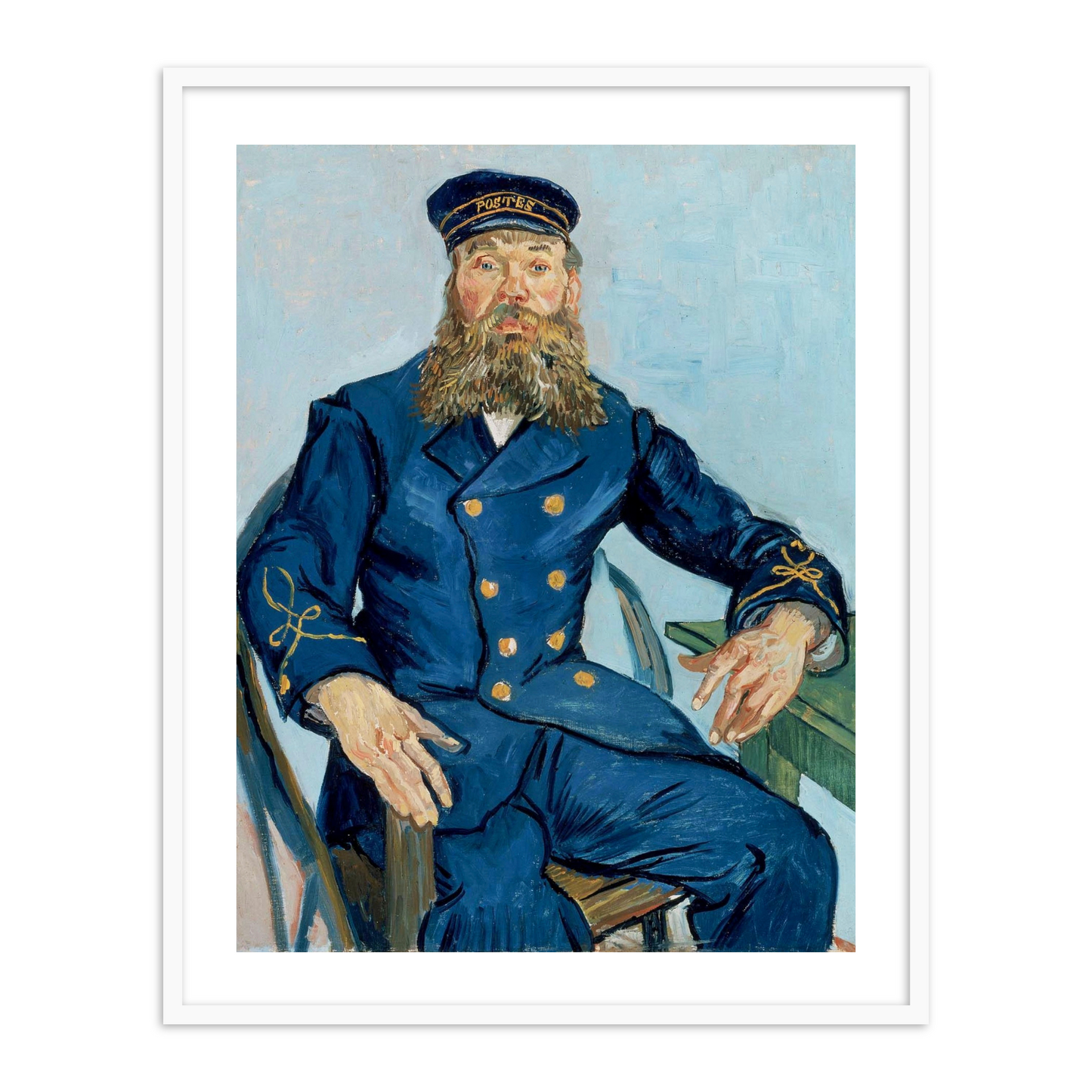 Vincent van Gogh's Portrait of the Postman Joseph Roulin by Vincent Van Gogh Famous Painting Wall Art