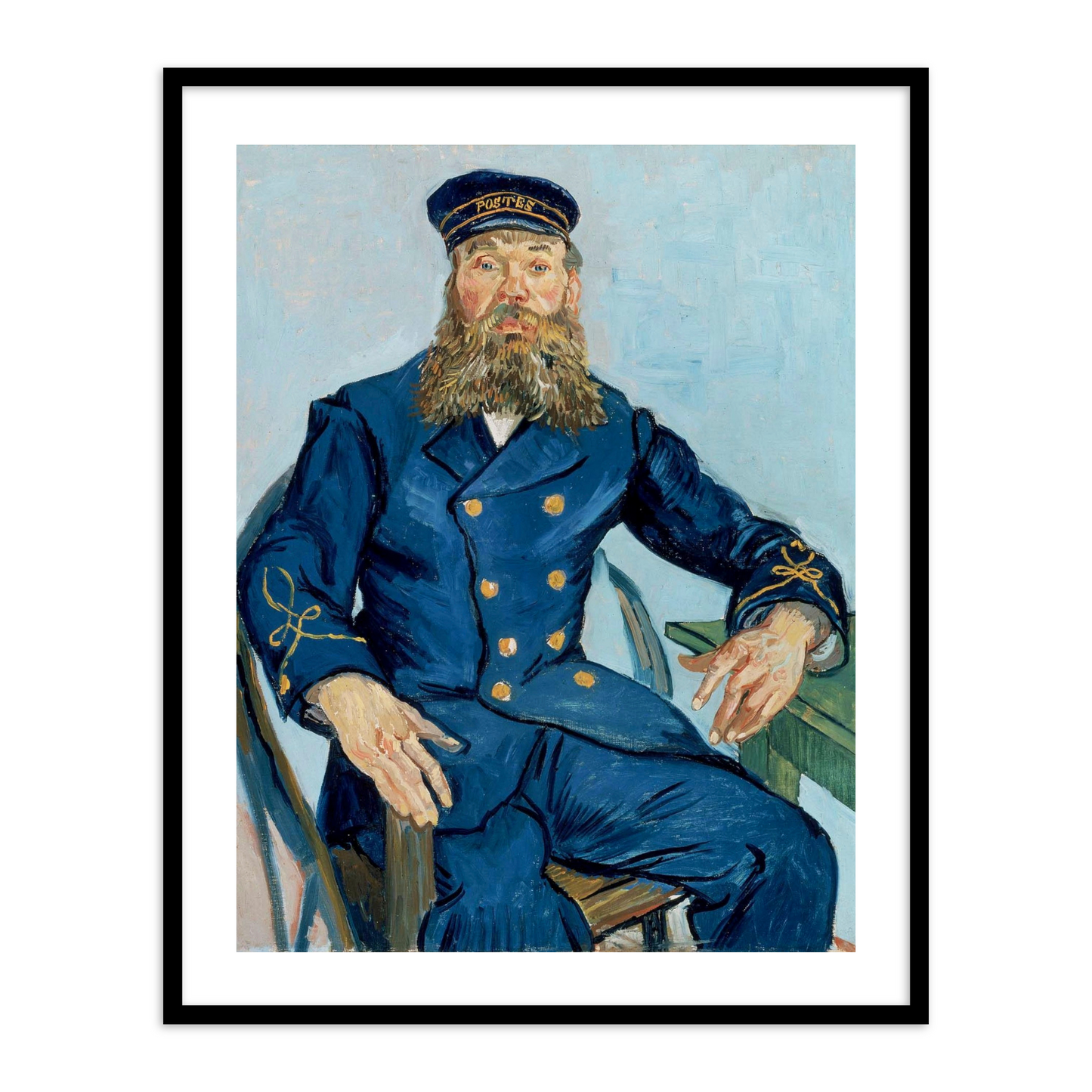Vincent van Gogh's Portrait of the Postman Joseph Roulin by Vincent Van Gogh Famous Painting Wall Art