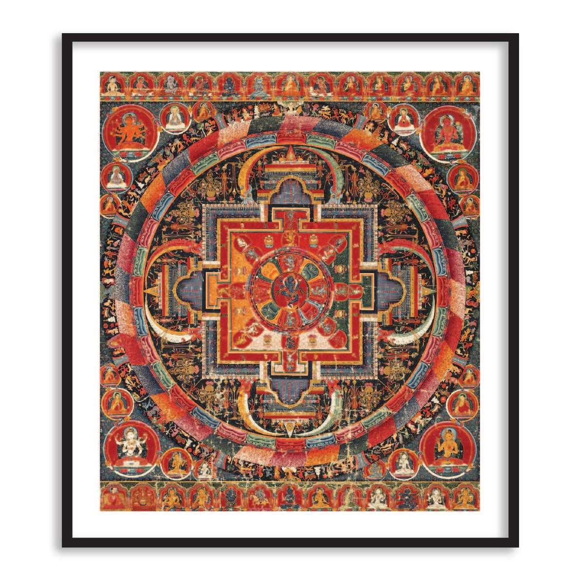 Mandala Buddha Painting Tibetan Art for Home Decor Online - The Atrang