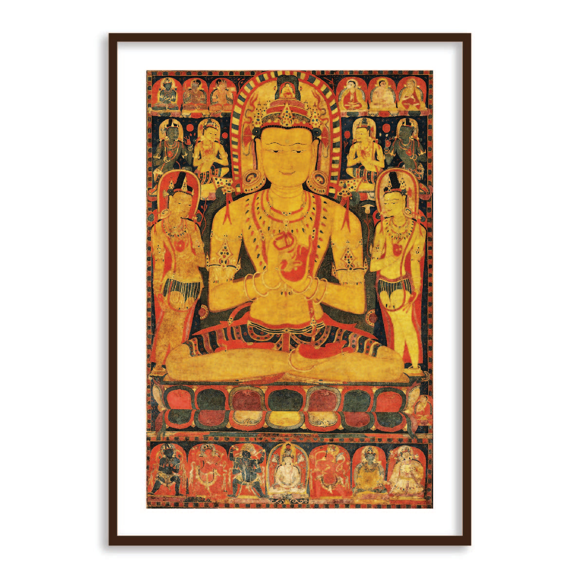 Tantric Buddha Tibetan Art Painting for Home Wall Decor - The Atrang