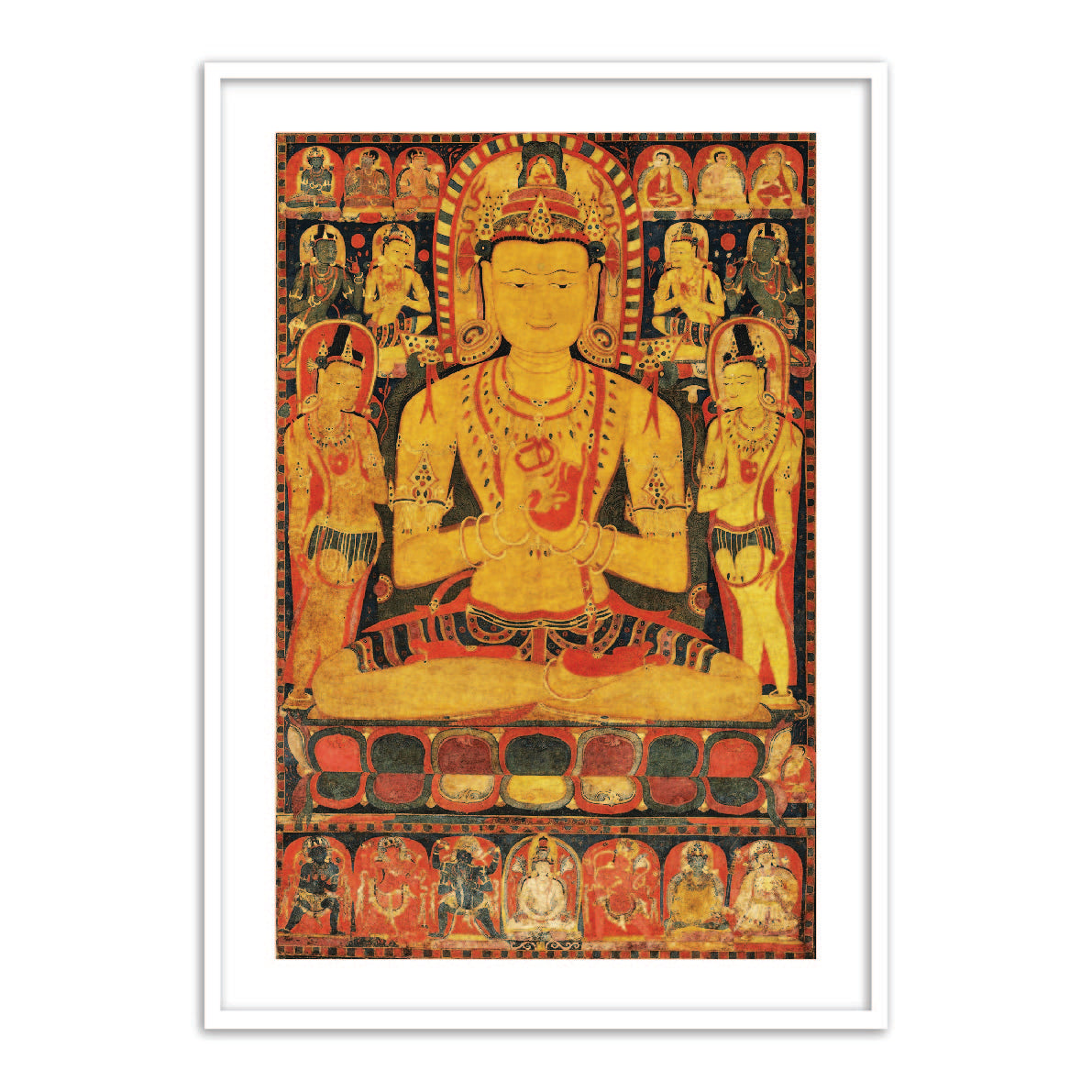 Tantric Buddha Tibetan Art Painting for Home Wall Decor - The Atrang