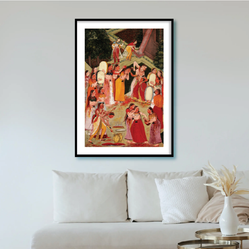 Holi Wall Art Painting for Home Decor