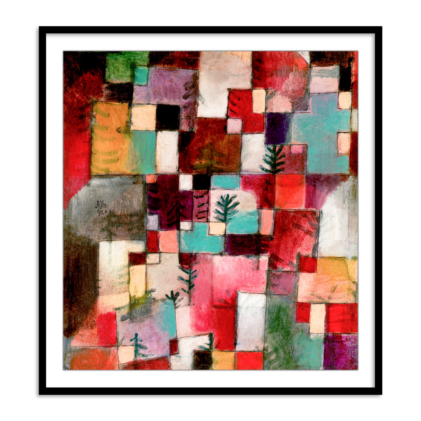 Red green and Violet–Yellow Rhythms by Paul Klee - The Atrang