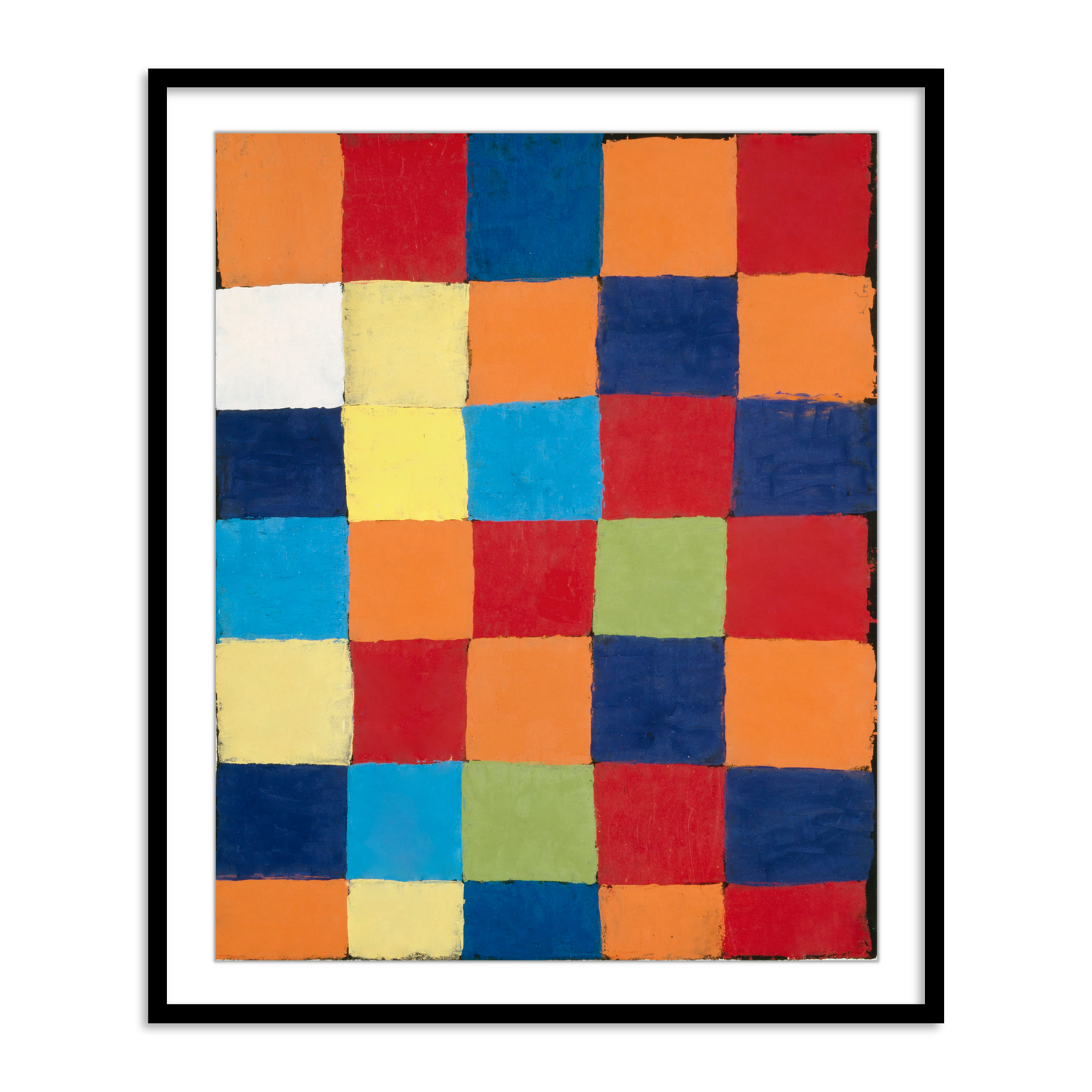 QU 1 Color Chart by Paul Klee - The Atrang