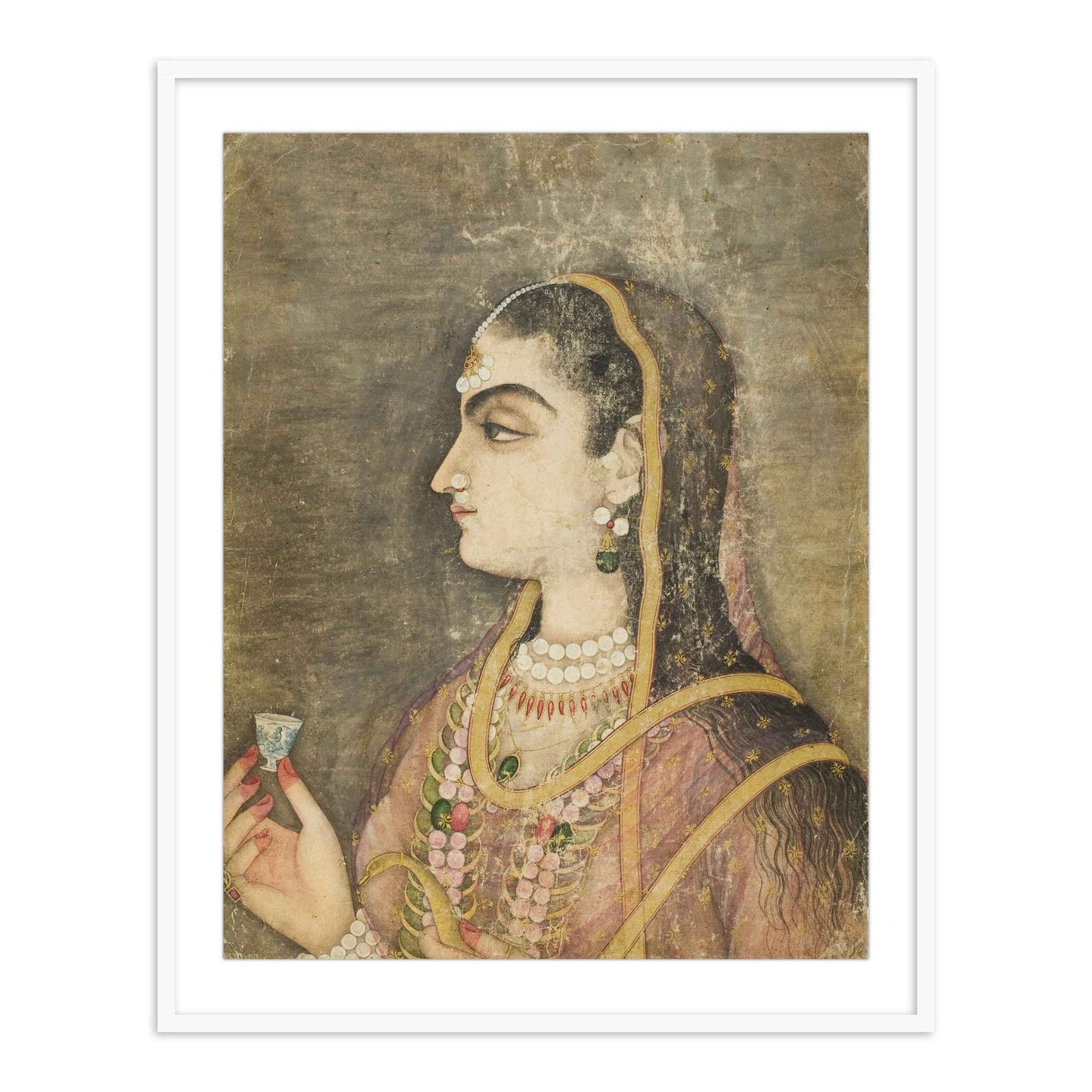 Portrait of a Princess Wall Art Painting for Home Decor