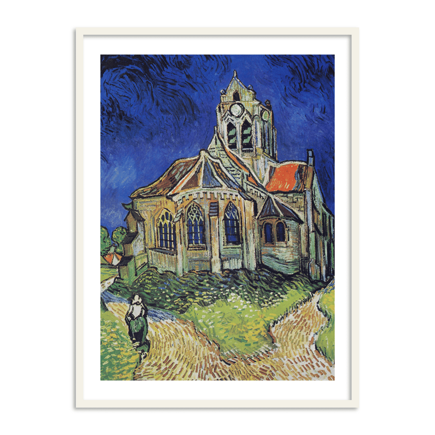 The Church at Auvers by Vincent Van Gogh Famous Painting Wall Art