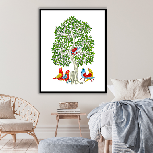 Tree of life Gond Art Painting | Arts of India