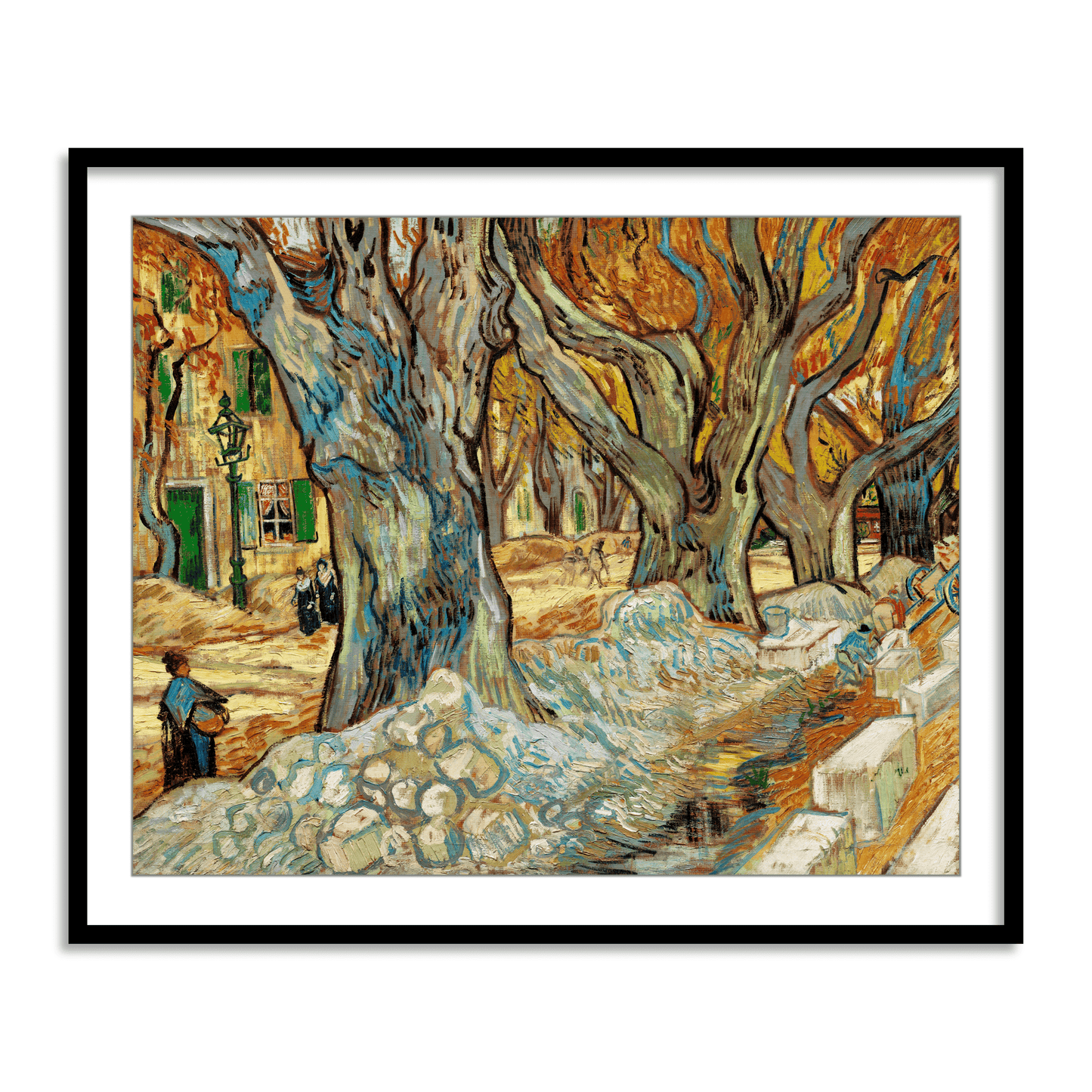 The Large Plane Trees by Vincent Van Gogh Famous Painting Wall Art