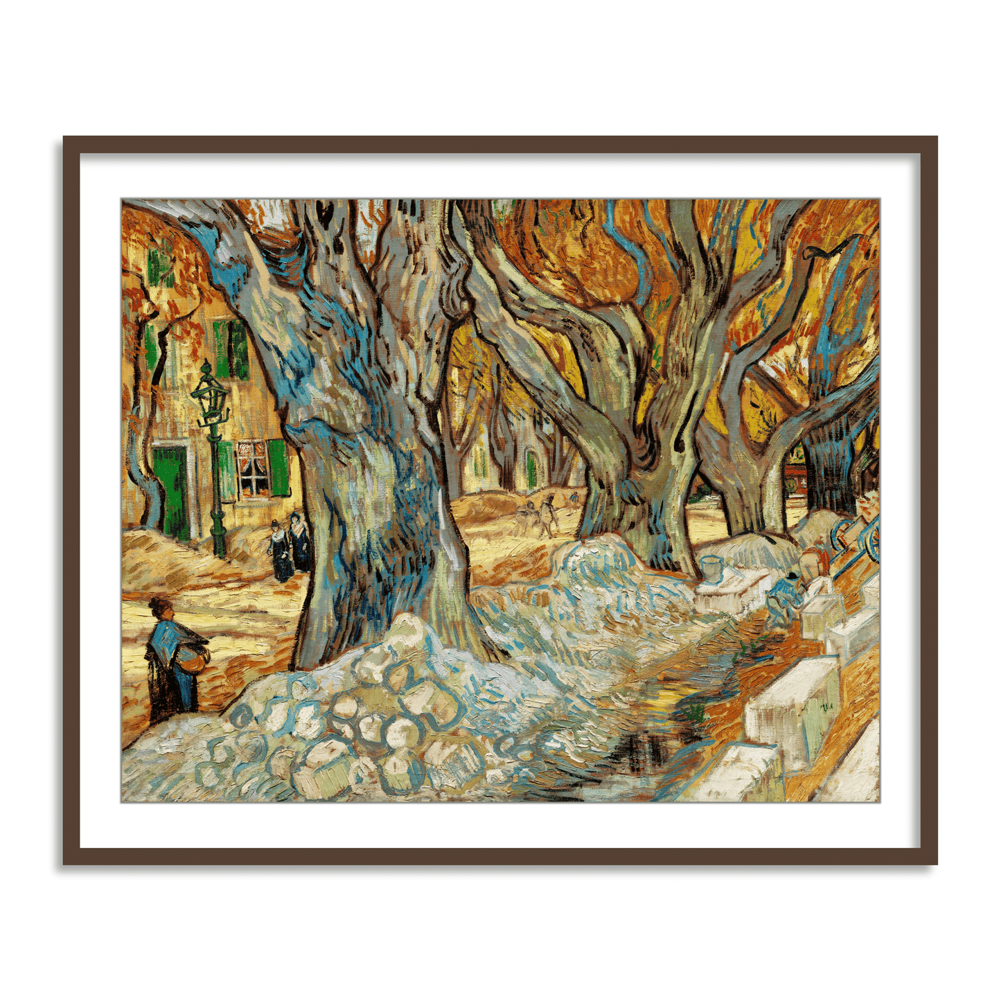 The Large Plane Trees by Vincent Van Gogh Famous Painting Wall Art