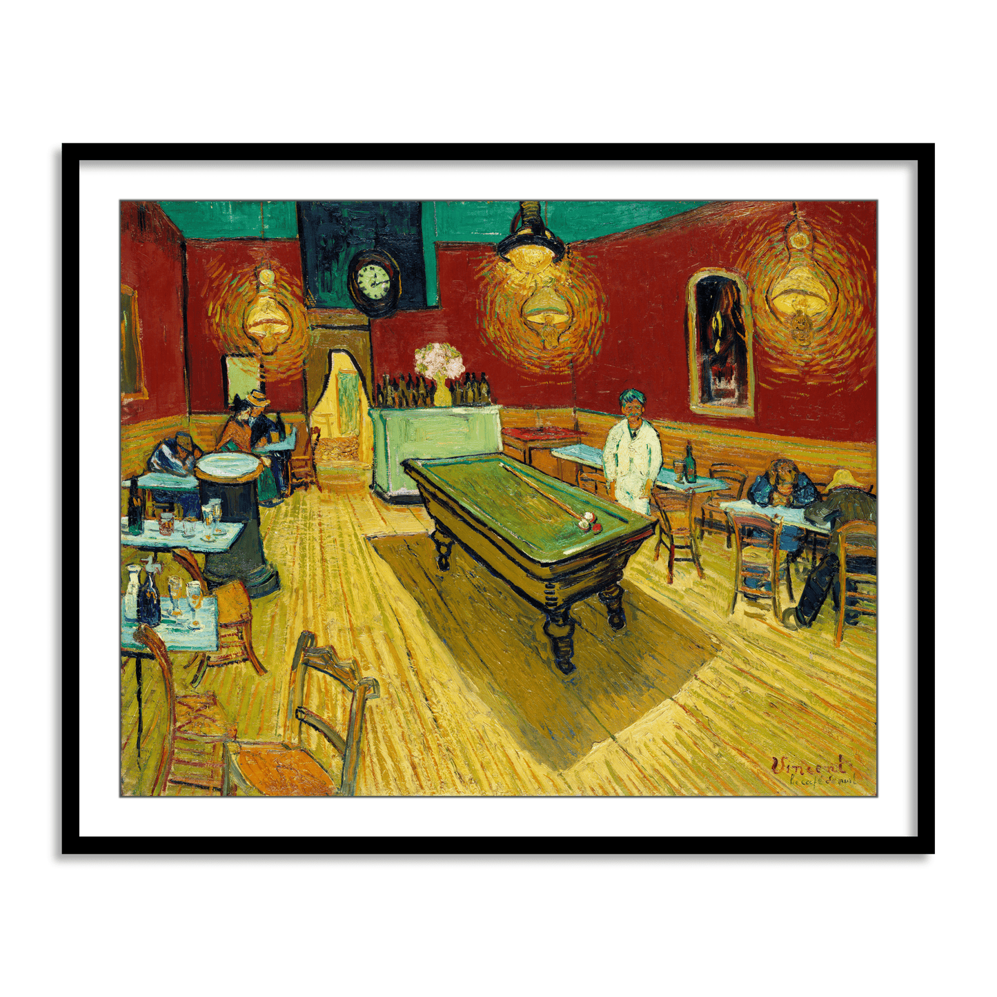Le café de nuit by Vincent Van Gogh Famous Painting Wall Art