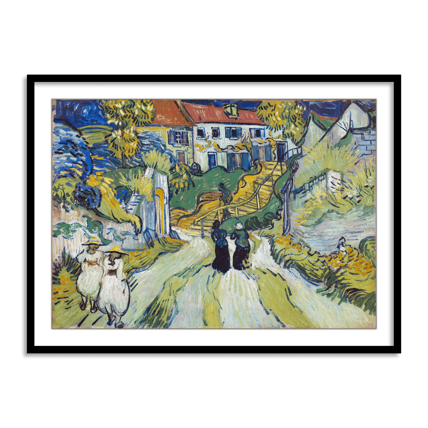 Stairway at Auvers by Vincent Van Gogh Famous Painting Wall Art