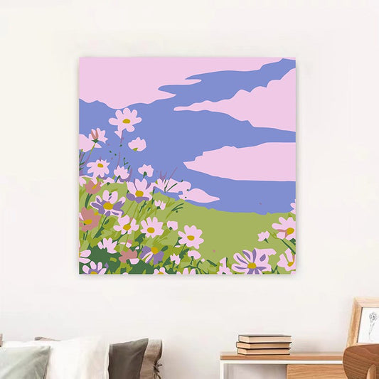 Whispering Blooms  – Paint by Numbers Pocket 8X8 inch (20X20cm)